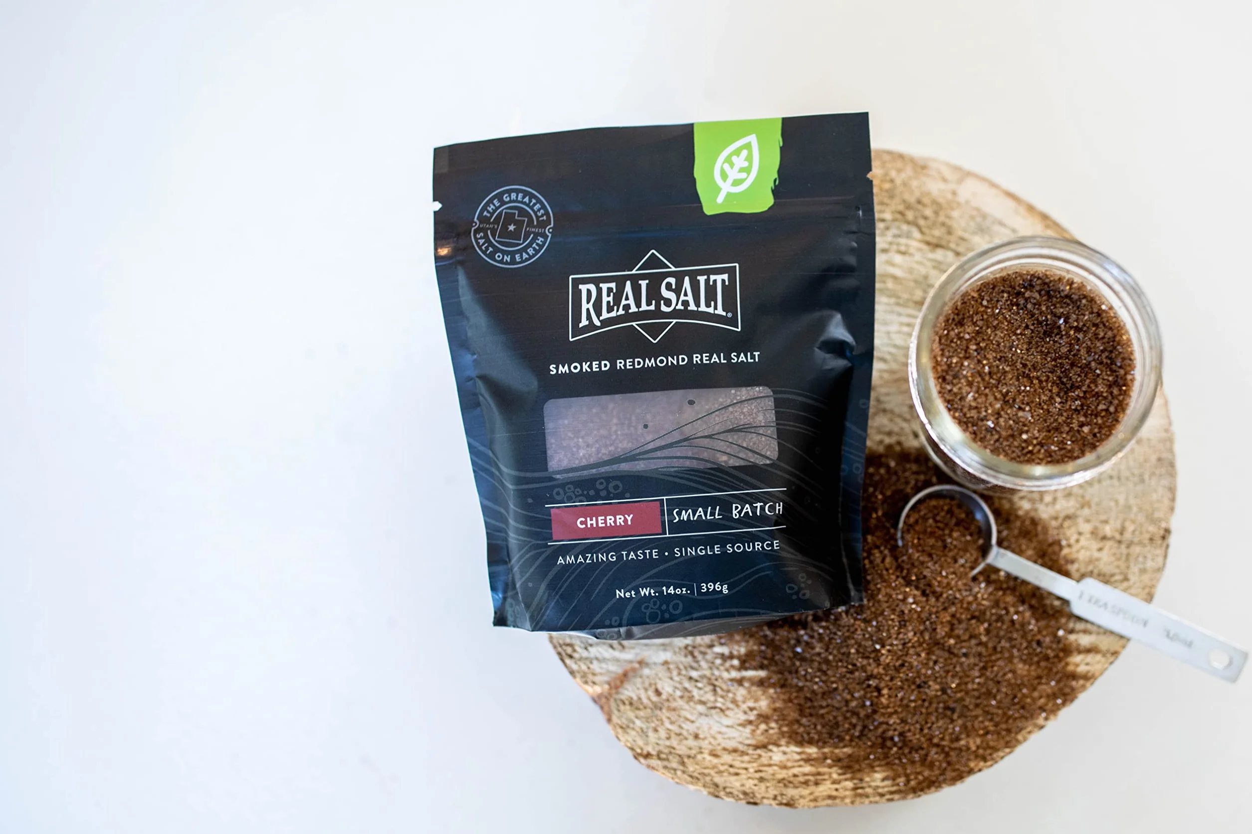 REDMOND Real Salt Cherry Smoked Salt, 14 oz pouch