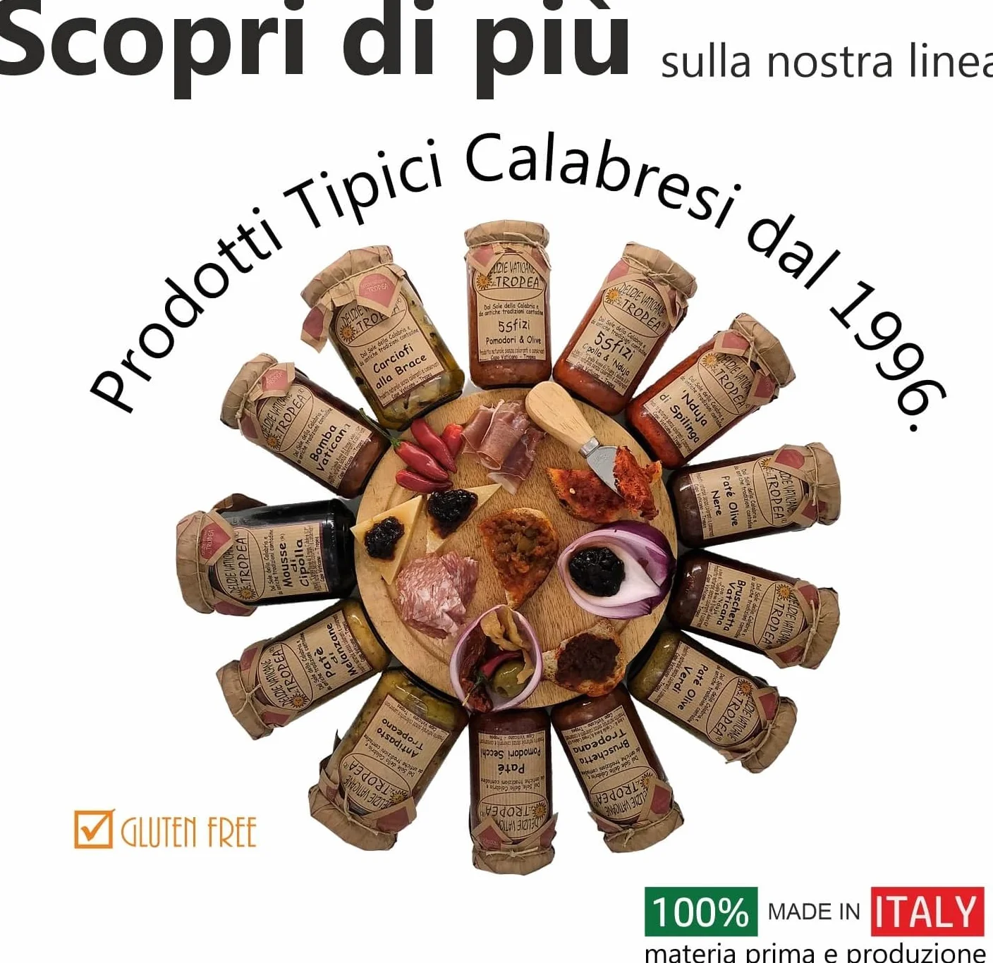 Chutney z Czerwonej Cebuli z Tropei - Karmelizowana Cebula - Przyprawa - Idealny z serem - Kleisty i słodki - Delikatesy - Made Italy - Typowy Produkt Kalabryjski - Delizie Vaticane di Tropea 230gr