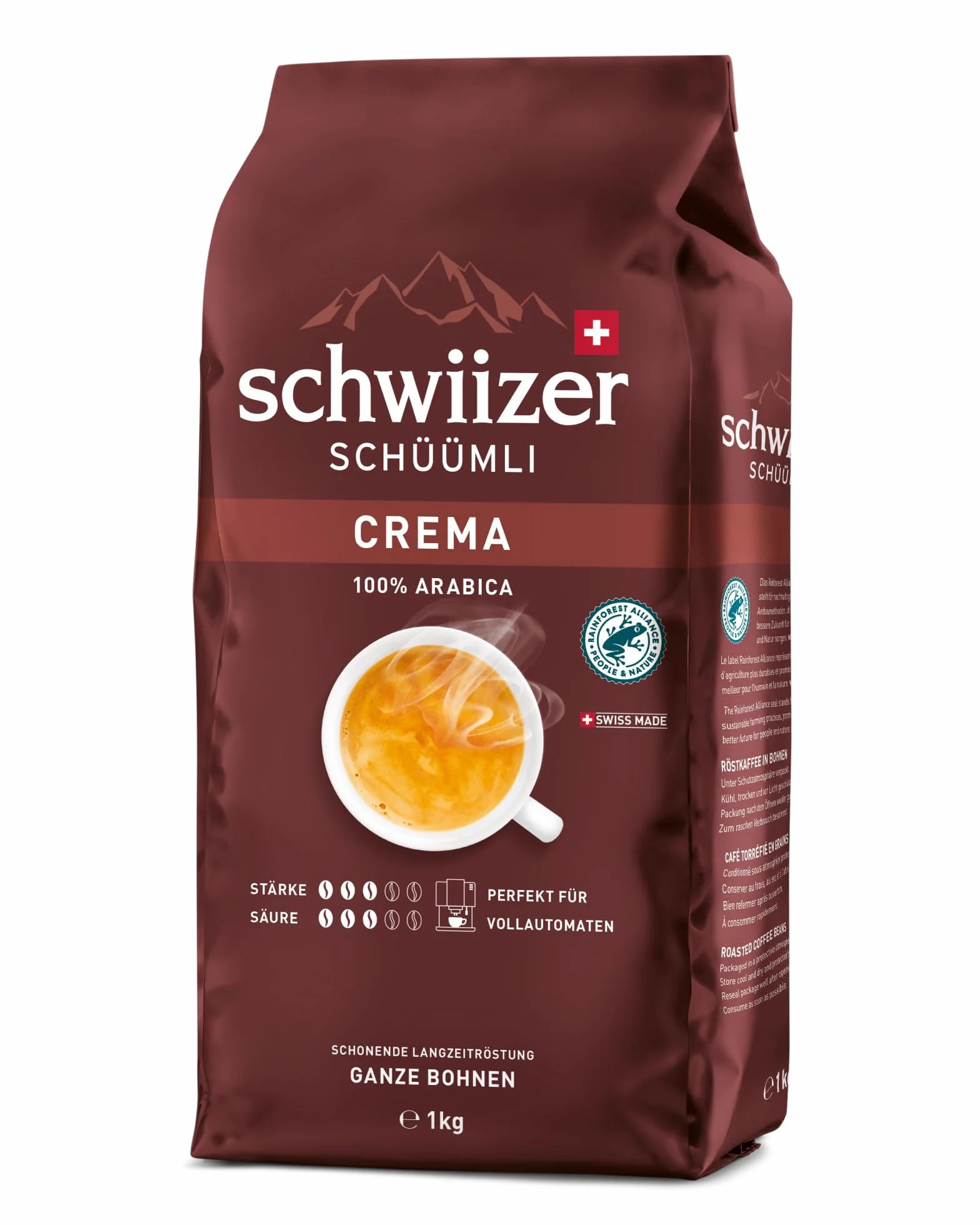 Schwiizer Schüümli Crema Kawa Ziarnista 1 kg