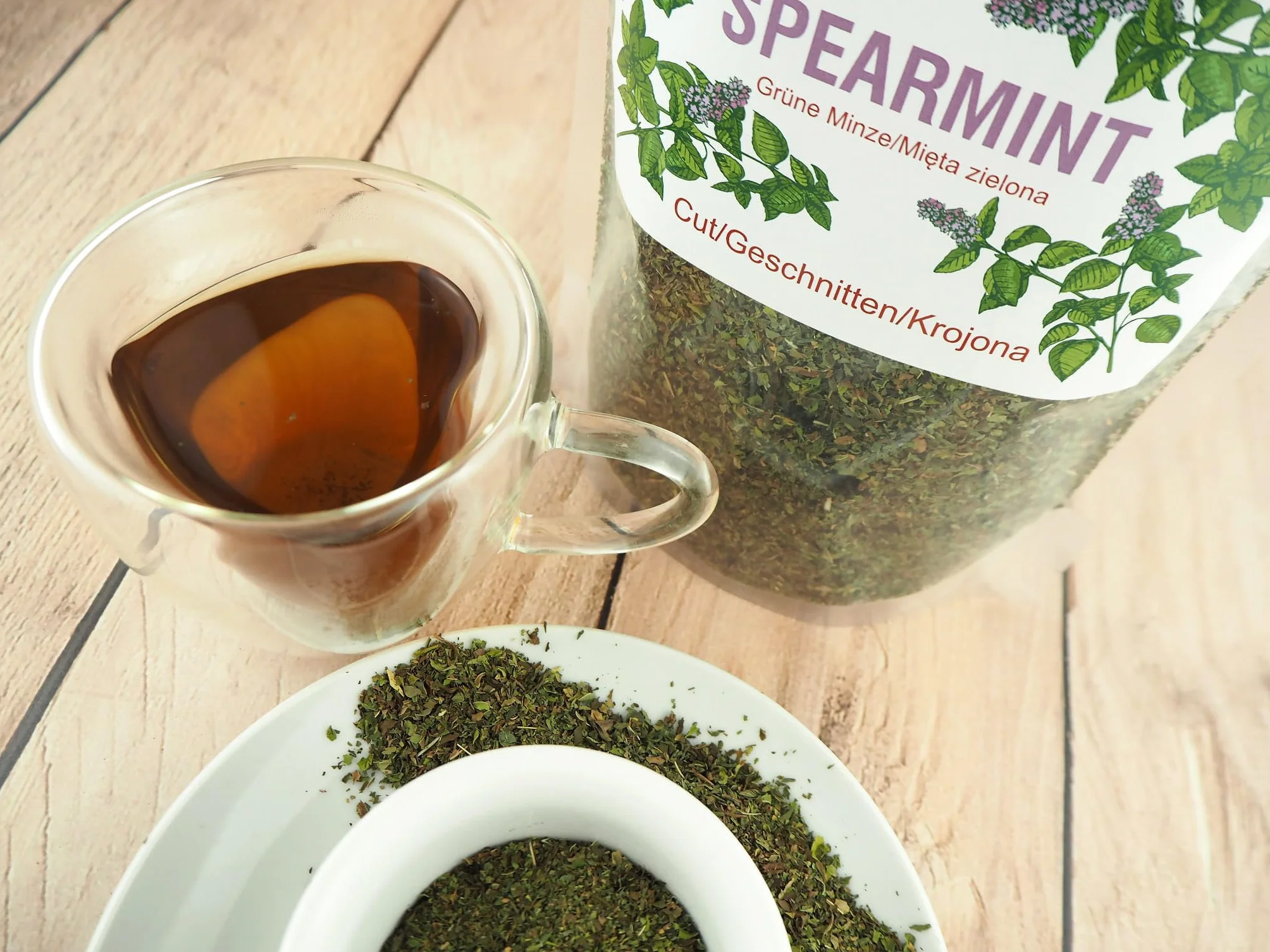 Mięta zielona Spearmint 300 g - suszone liście cięte (Mentha spicata)