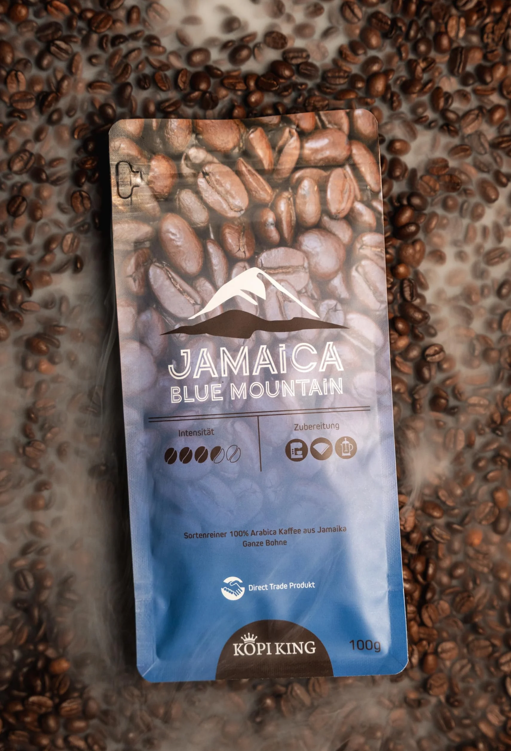Jamaica Blue Mountain kawa 100% Arabica 250 g całych ziaren Direct Trade
