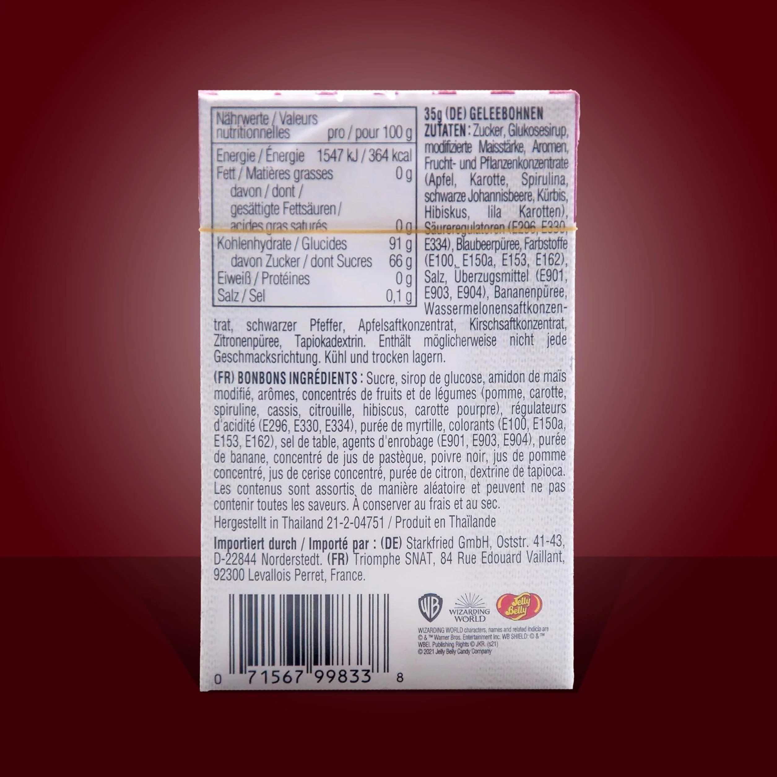 Jelly Belly Jelly Beans Bertie Botts Beans, opakowanie 3 szt. (3 x 35 g)