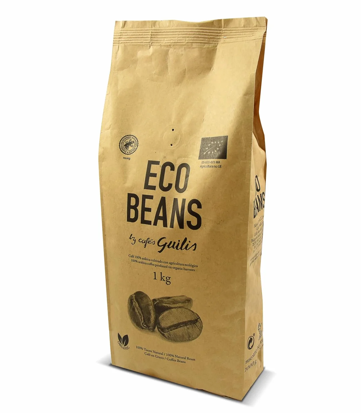 CAFES GUILIS DESDE 1928 AMANTES DEL CAFE Ekologiczne ziarna kawy Arabica naturalnie woskowane Artisan prażenie 1 kg