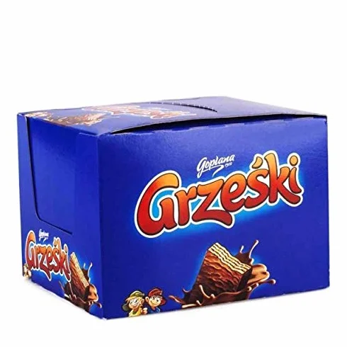 Grzeski batoniki waflowe z czekoladą 36 g