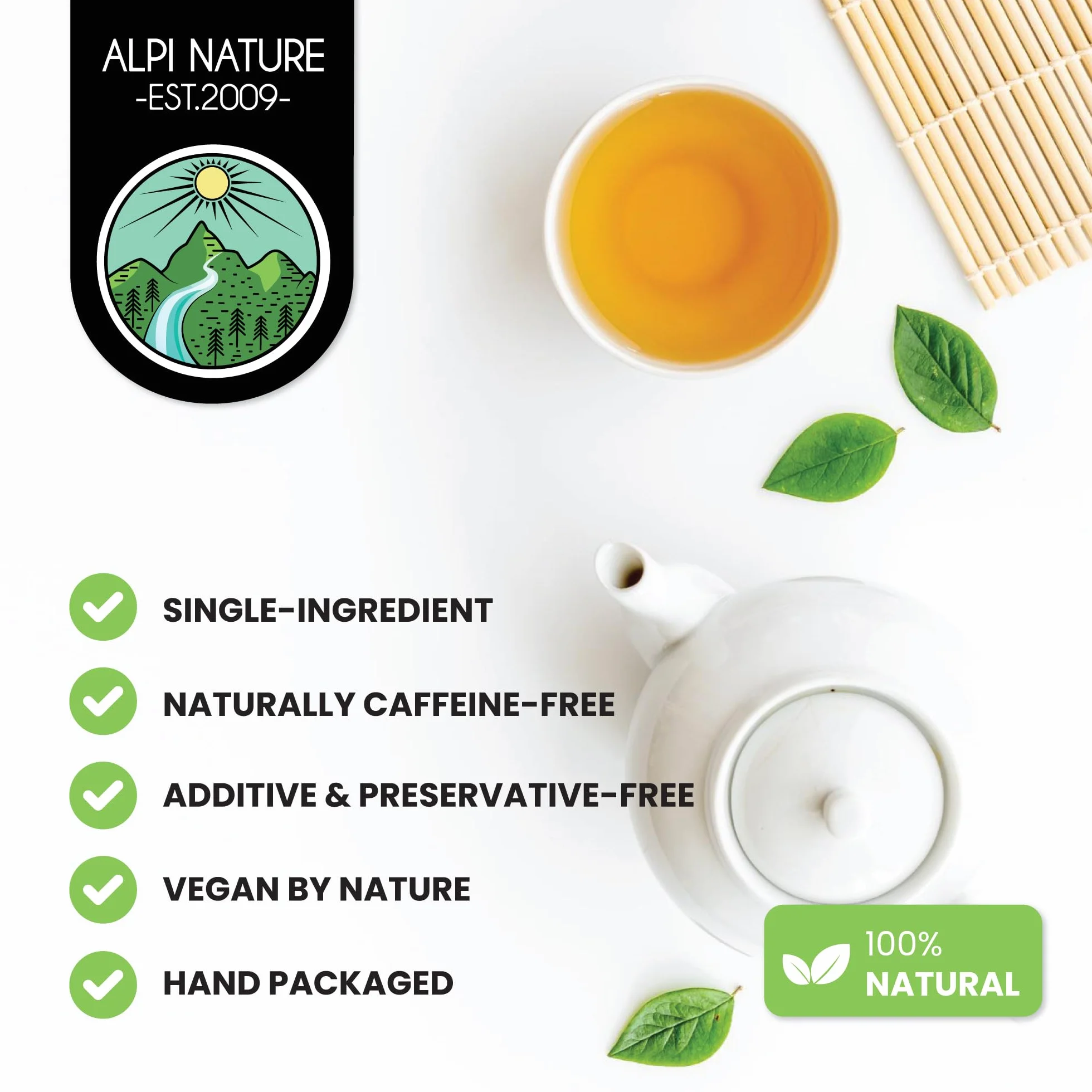 Alpi Nature Herbata z Pokrzywy 500g, Suszone i Cięte Liście Pokrzywy do Herbaty Ziołowej, Urtica Dioica