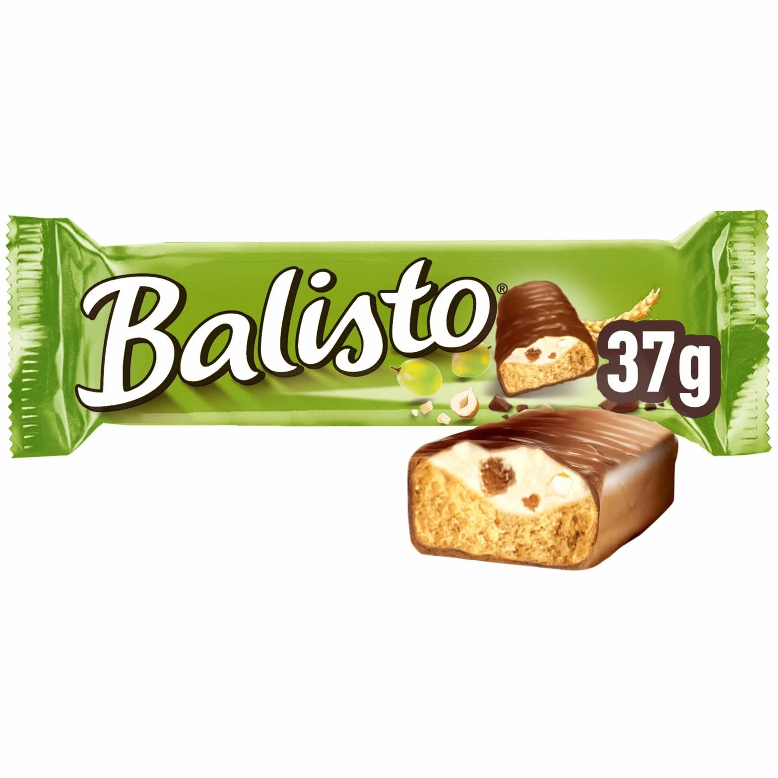 Balisto Batonik czekoladowy, mieszanka musli, zielony, 20 batoników w pudełku (20 x 37 g)