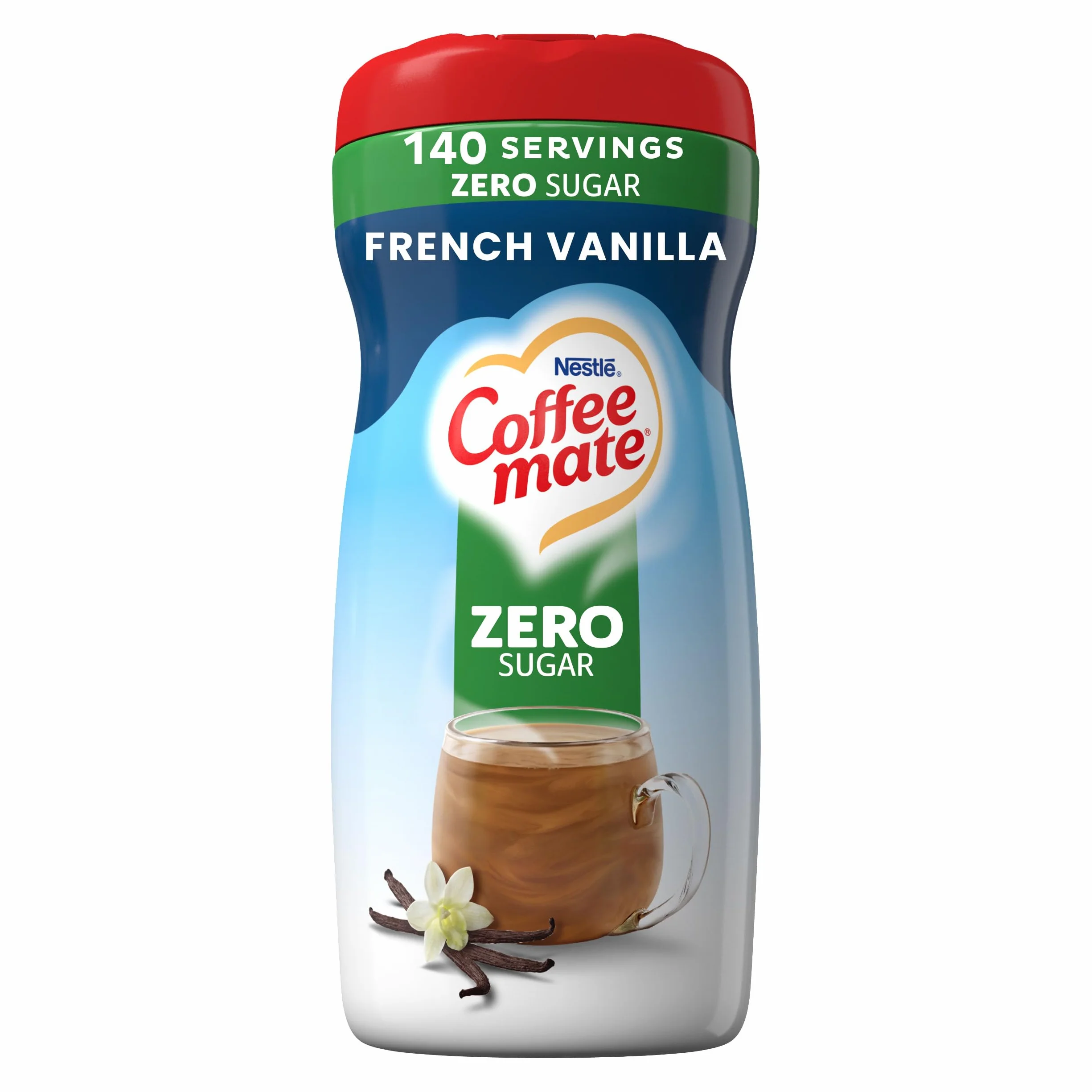 Nestle Coffee-Mate z francuską wanilią, bez cukru, opakowanie 6 szt. (6 x 289 g)