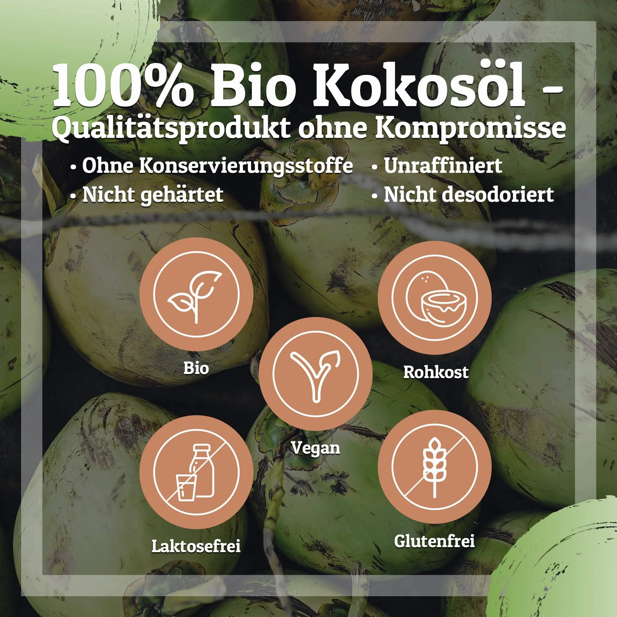 Organiczny olej kokosowy Monte Nativo - 1000ml (1 litr) - Premium, 100% naturalny, z pierwszego tłoczenia na zimno, wysoka jakość żywności surowej - do gotowania, smażenia i pieczenia, do pielęgnacji skóry i włosów