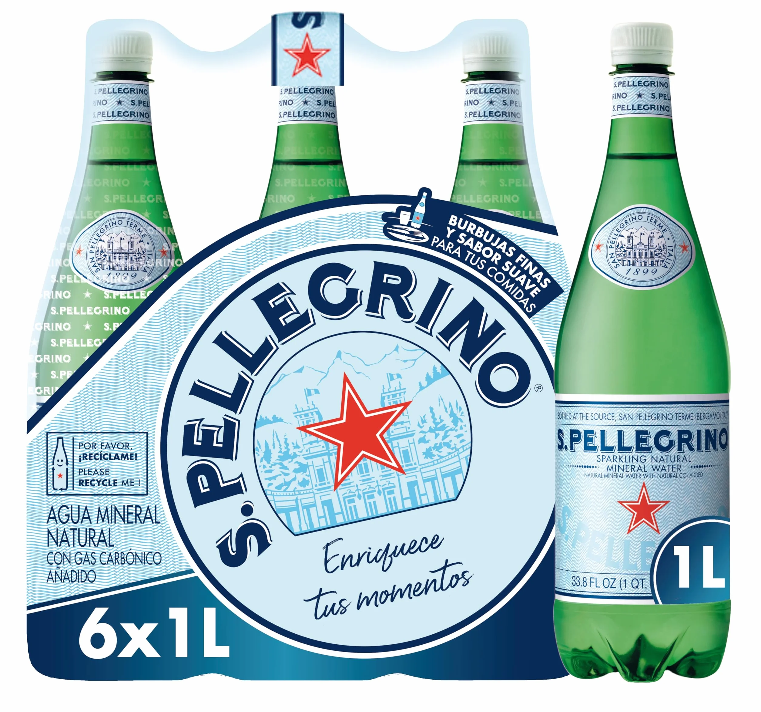 San Pellegrino Woda mineralna 6 x 1 l