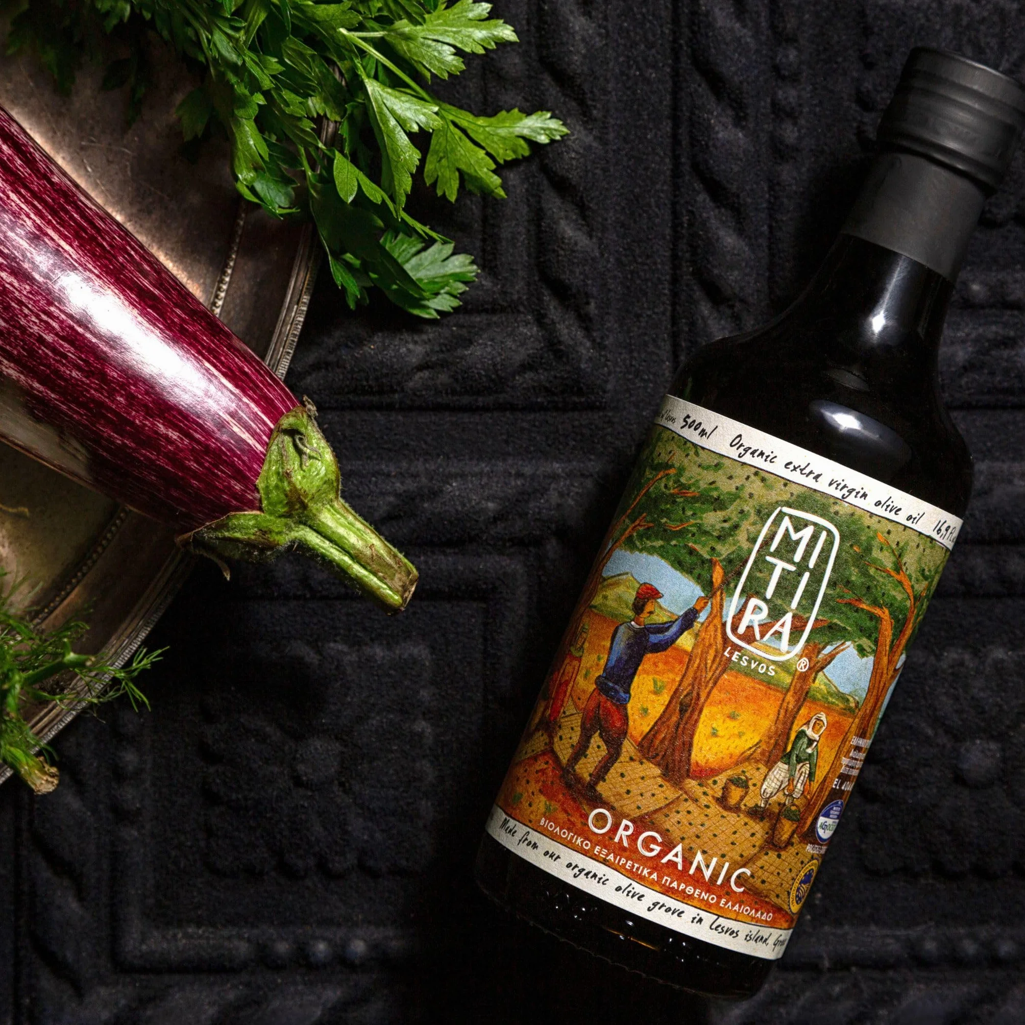 Oliwa Extra Virgin BIO 1L Organic Lesvos Grecja Tłoczona na zimno P.G.I. Oliwa z oliwek premium