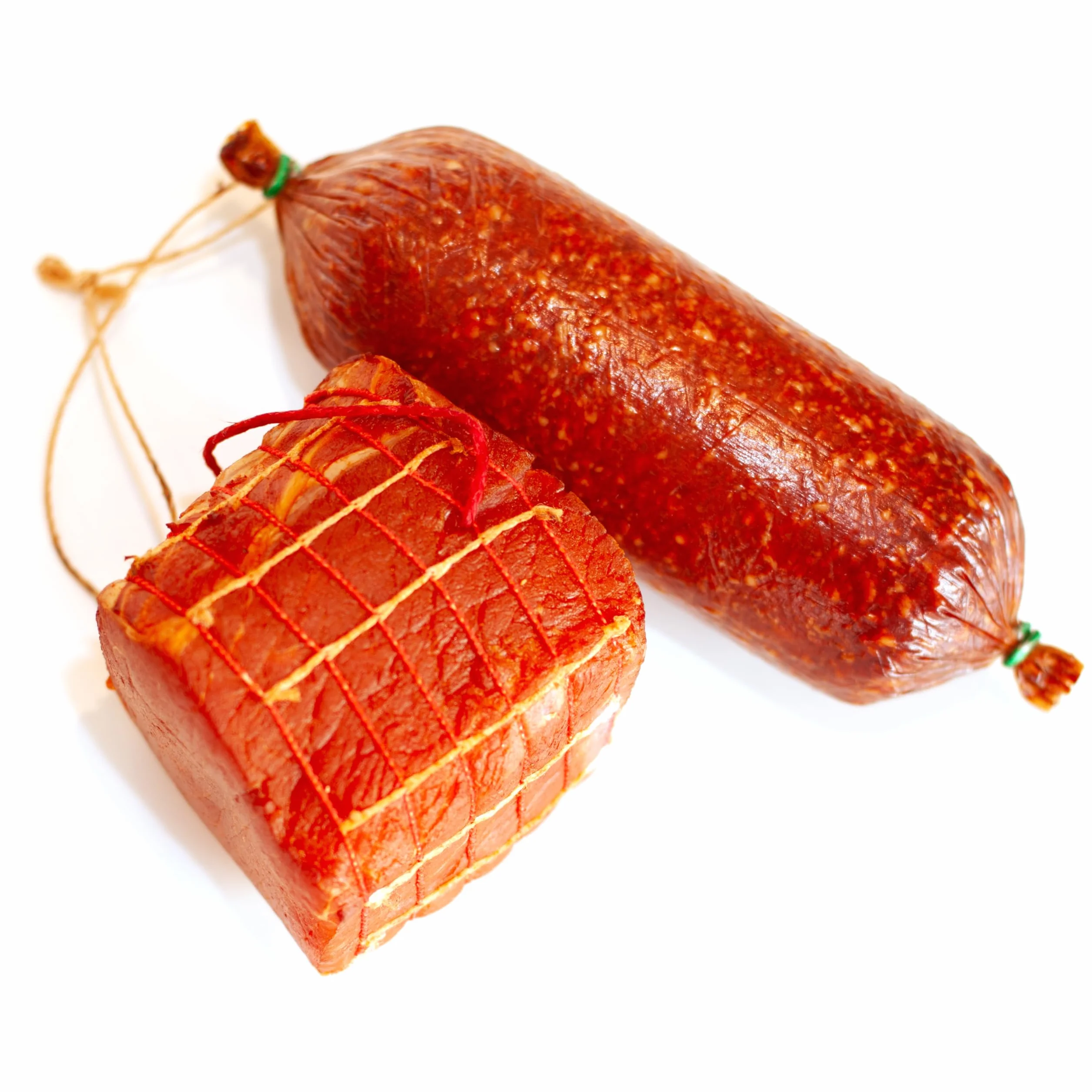Pakiet kiełbasy Górnych Łużyc | koszyk prezentowy szlachetna salami i wędzona szynka w jednym kawałku | koszyk na mięso i wędliny z kiełbasą w słoiku z czerwoną kiełbasą | dostępny jako kosz na