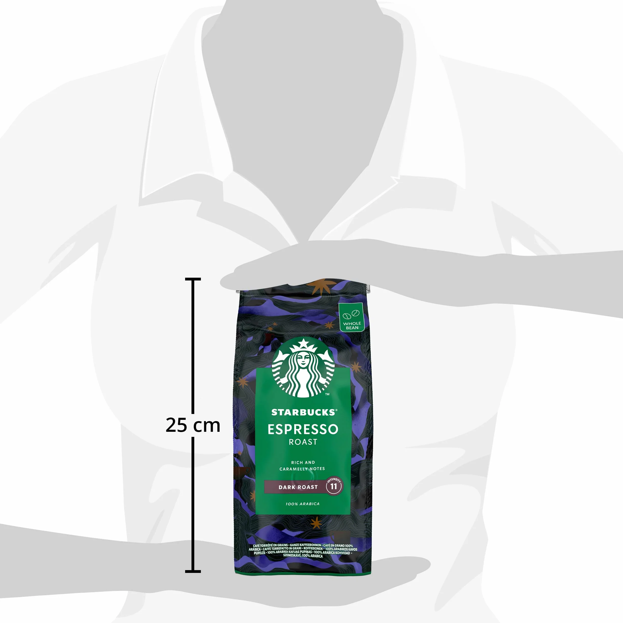 STARBUCKS Espresso Roast Dark Roast Kawa Ziarnista 450g Zestaw 4 sztuk