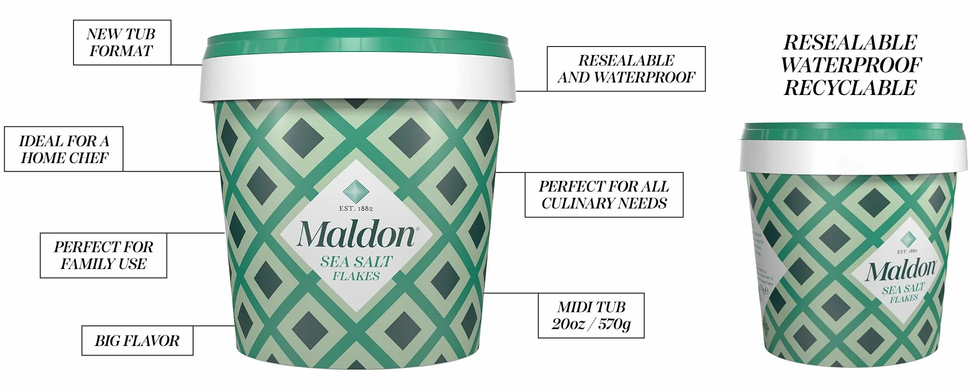 Maldon Sea Salt, sól morska 570 g wiadro