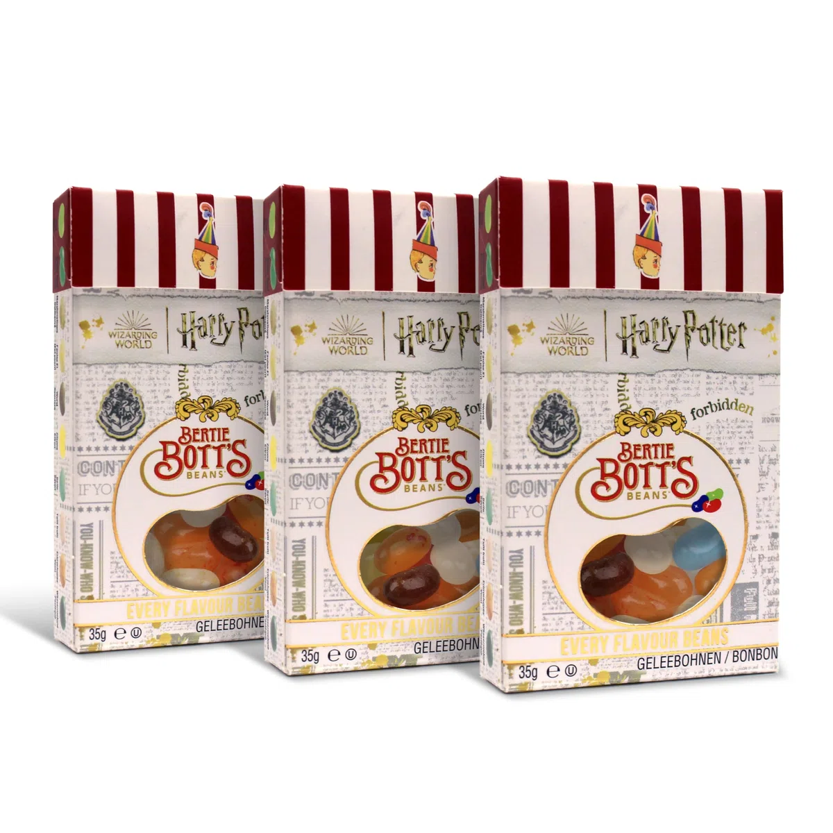 Jelly Belly Jelly Beans Bertie Botts Beans, opakowanie 3 szt. (3 x 35 g)