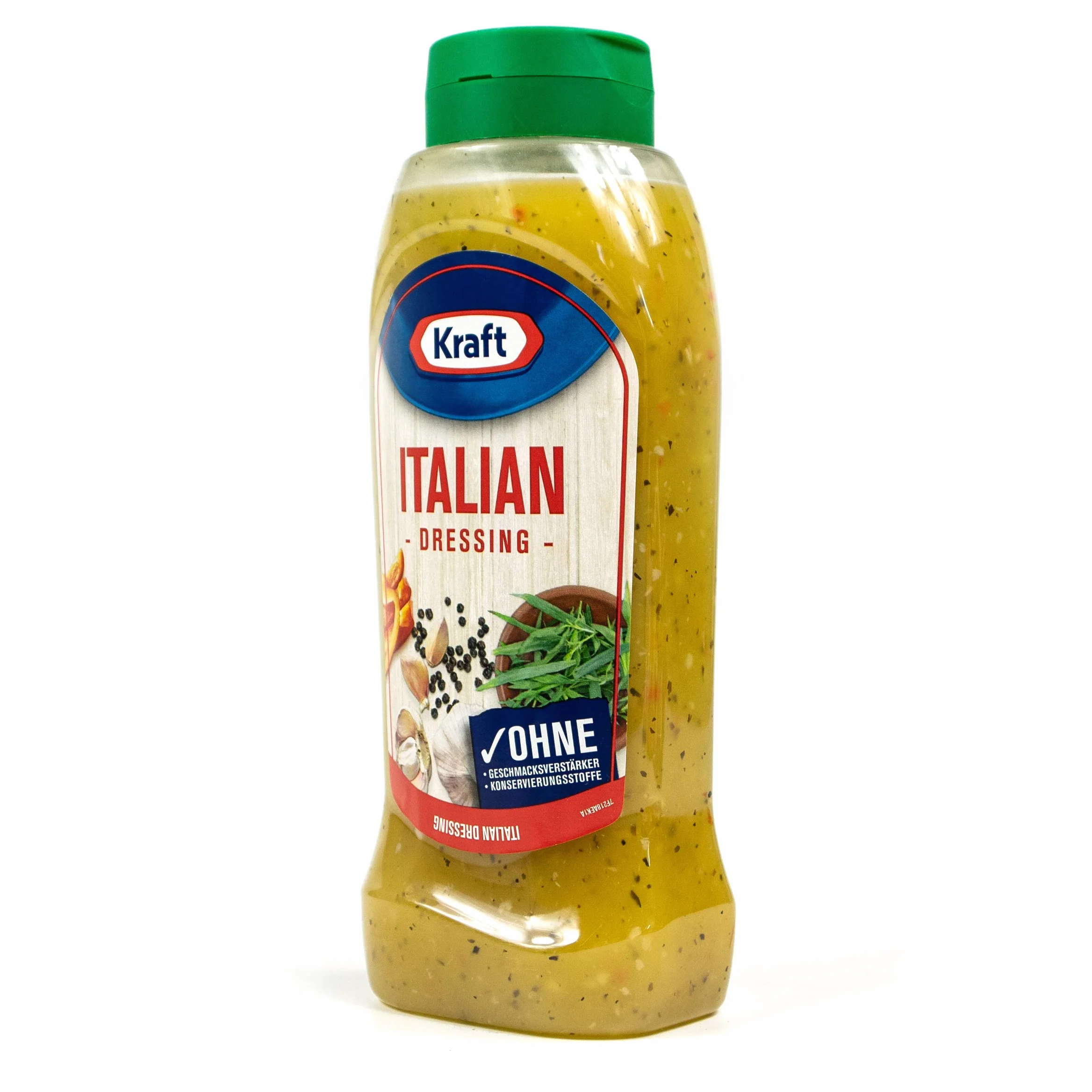 Kraft – sosy do sałatek włoski dressing w butelce 800 ml – Salatdressing Ssos do sałatek ozdobiony delikatnym estragonem