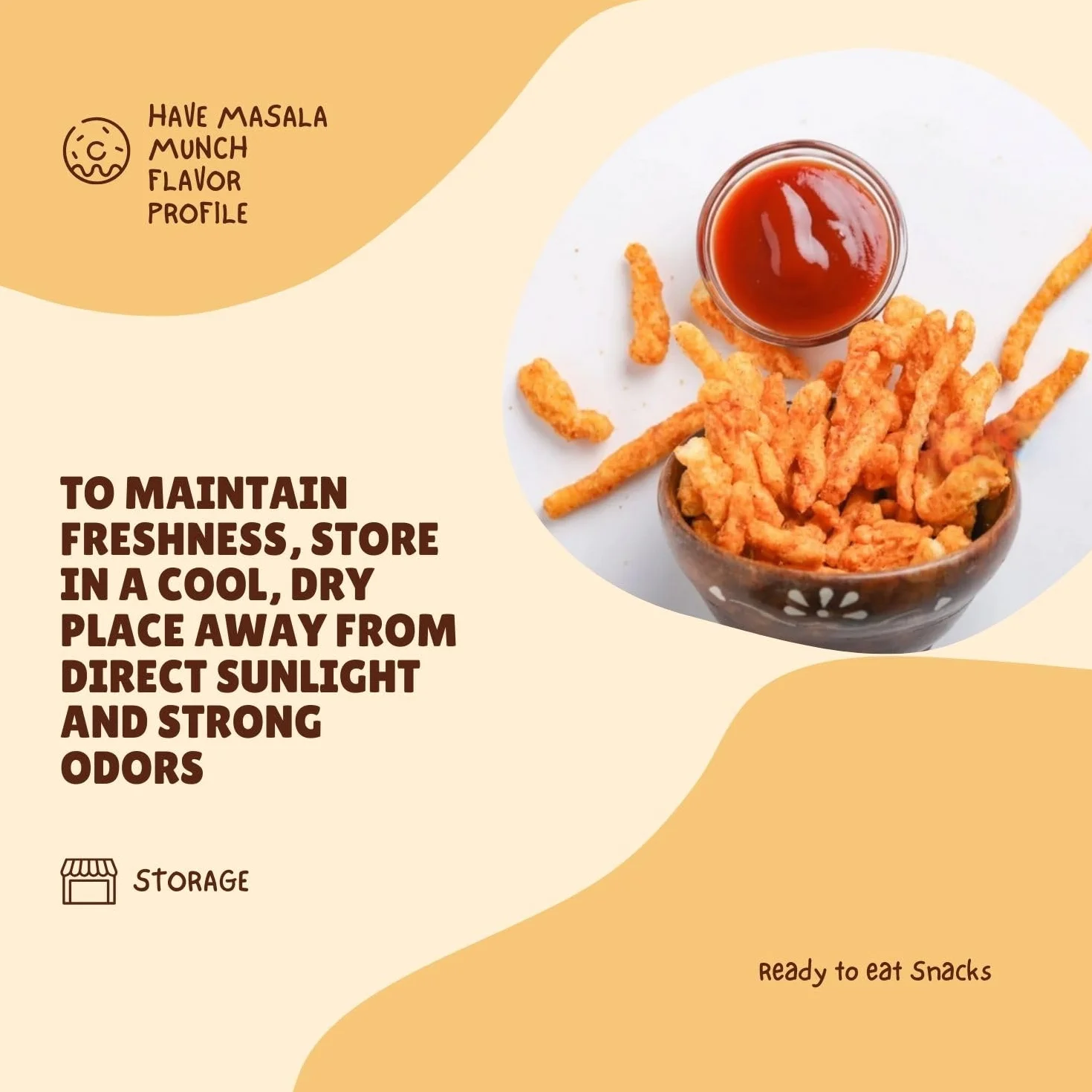Kurkure Masala Munch 85 g (9 sztuk) – idealna przekąska na herbatę – połączenie przypraw i chrupiących – klasyczny smak – chrupiące pasemka bufiaste