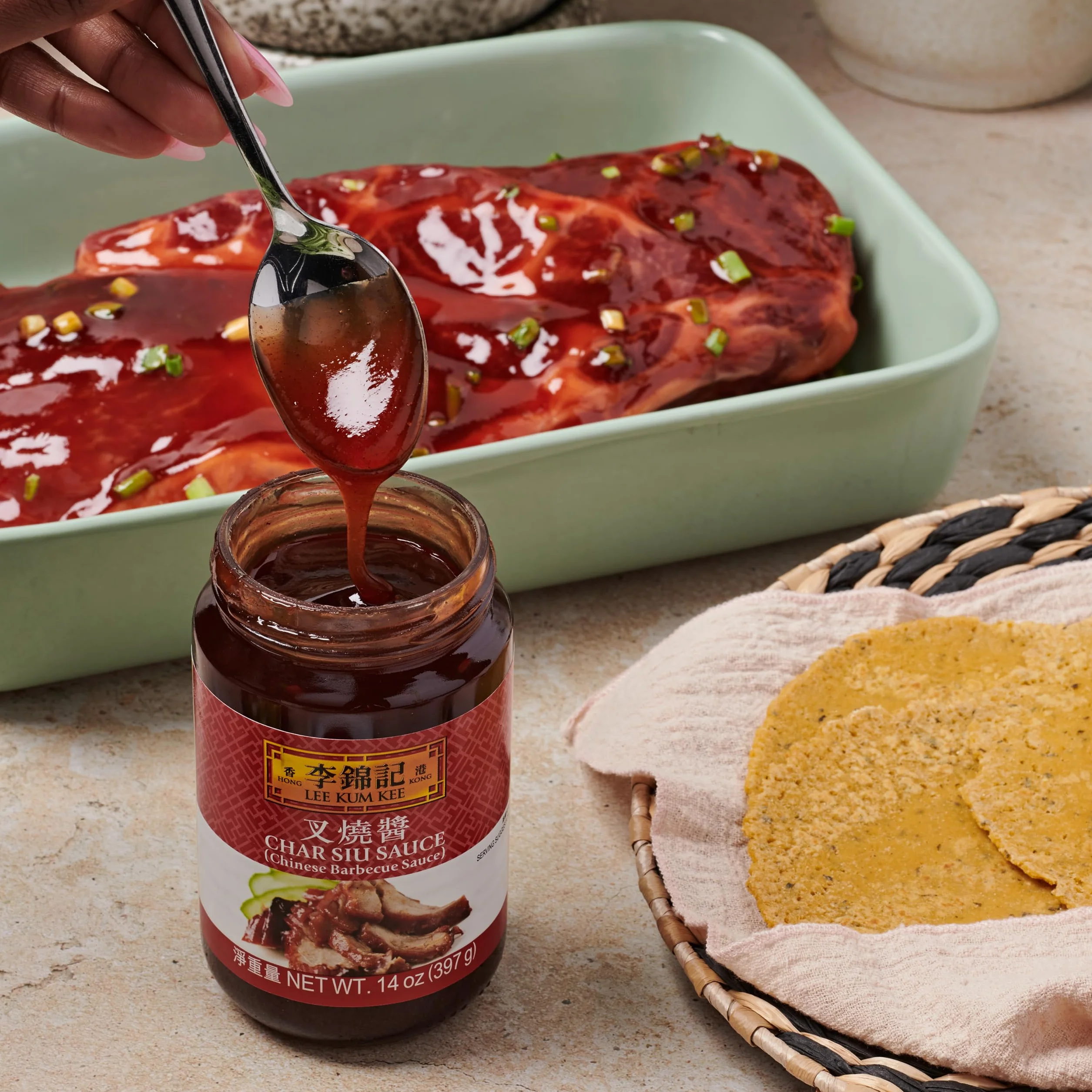 Lee Kum Kee - Char Siu Sosse, sojowy miód czosnek aromat (1 x 397 gr)