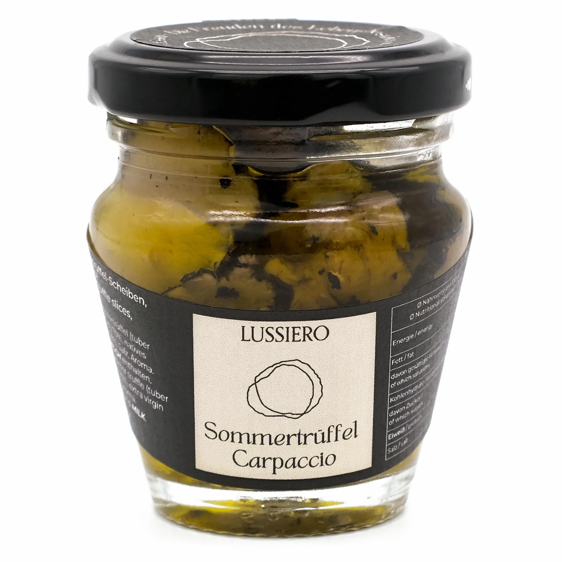 Lussiero Carpaccio czarne trufle Tartufo krążki trufli Tuber Aestivum 45 g