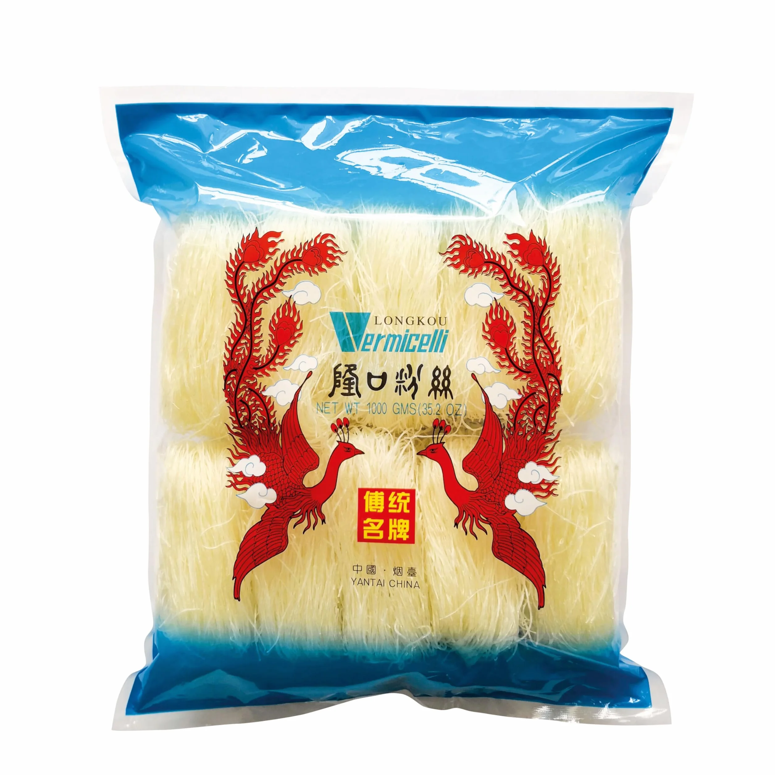 Makaron szklany 1 kg Seoen porcjowany 10 x 100 g Longkou Vermicelli szklany makaron z fasoli munga groszek