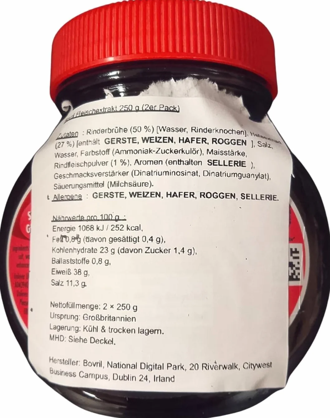Bovril Ekstrakt z Wołowiny 250G Opakowanie 2 Szt