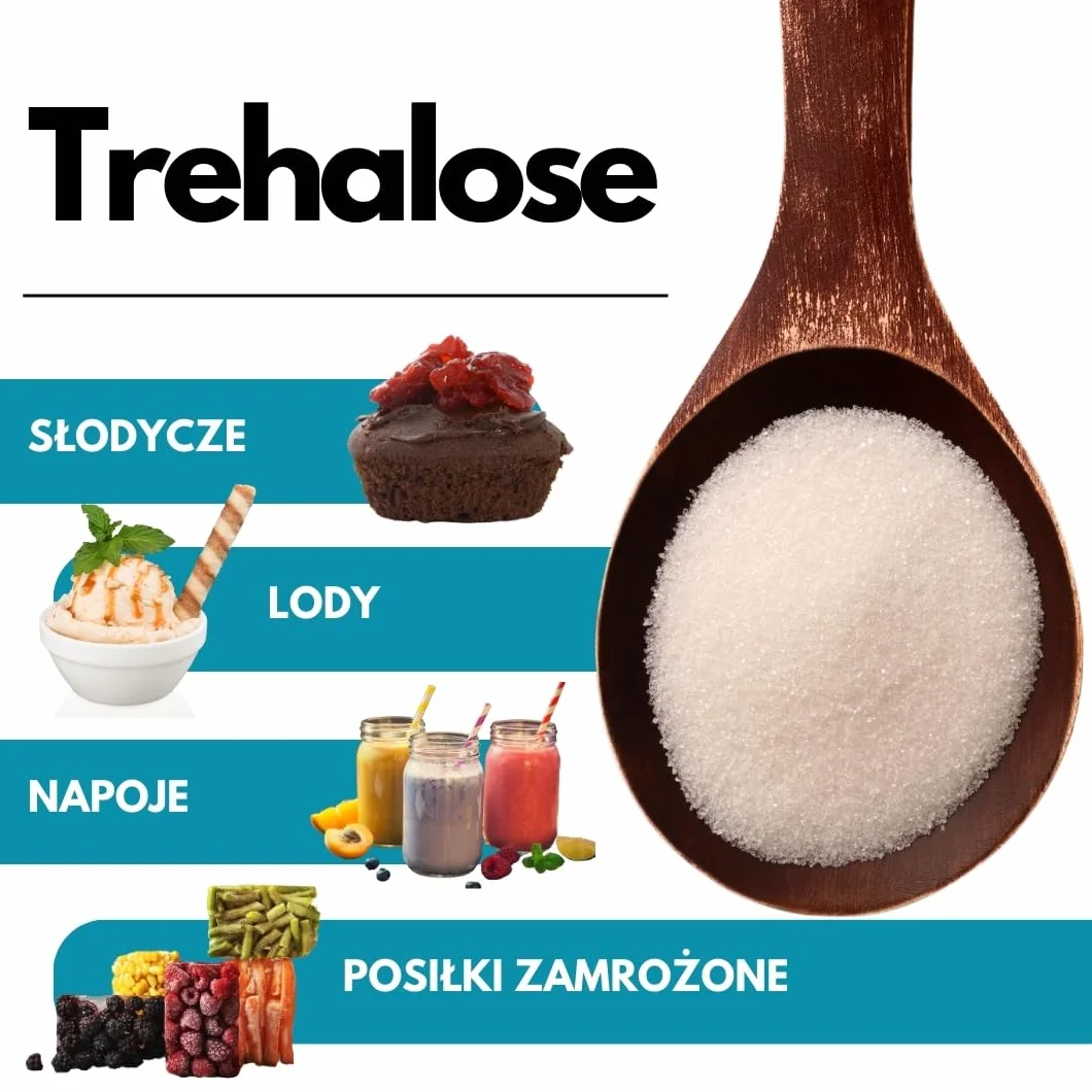 SaporePuro TREHALOZA w proszku 1 kg – alternatywny cukier - Cukier o niskim indeksie glikemicznym