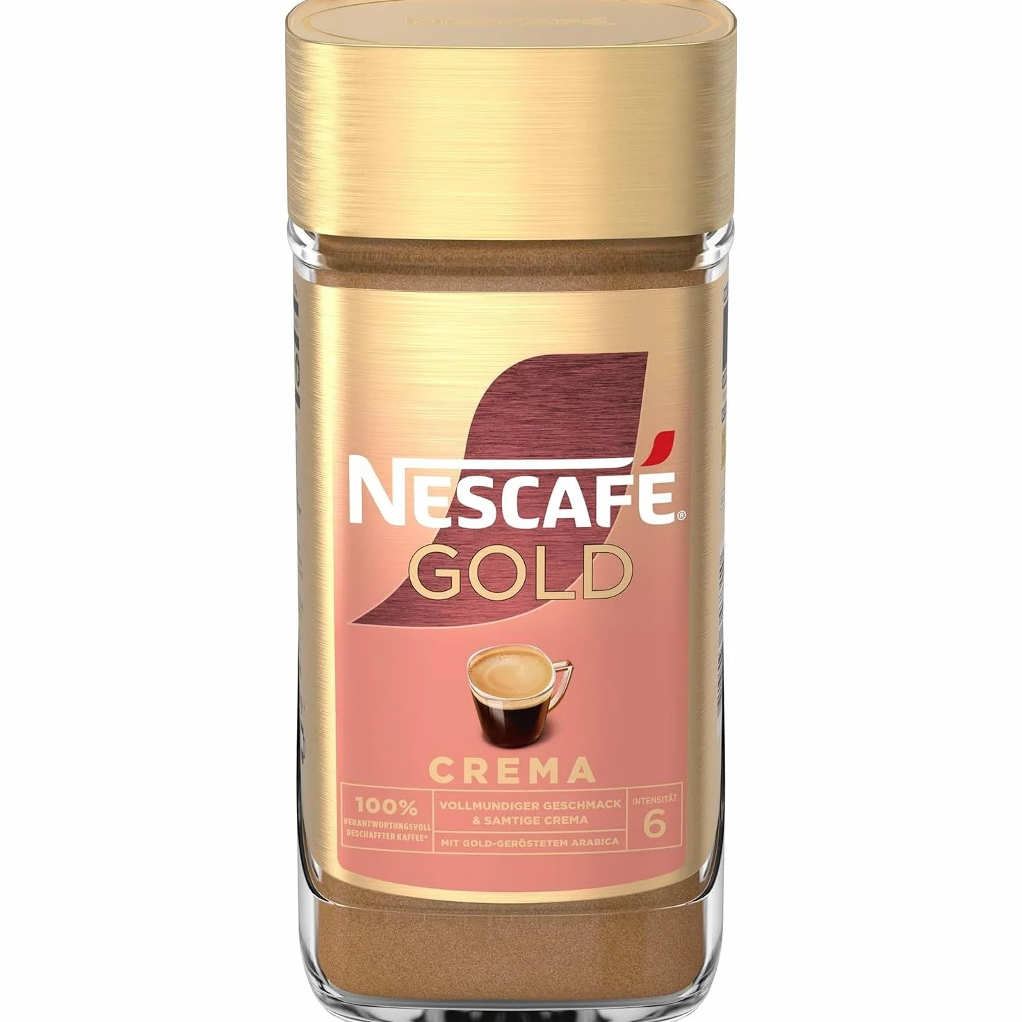 NESCAFÉ Gold Crema, kawa rozpuszczalna, szkło 200 g, 3 sztuki