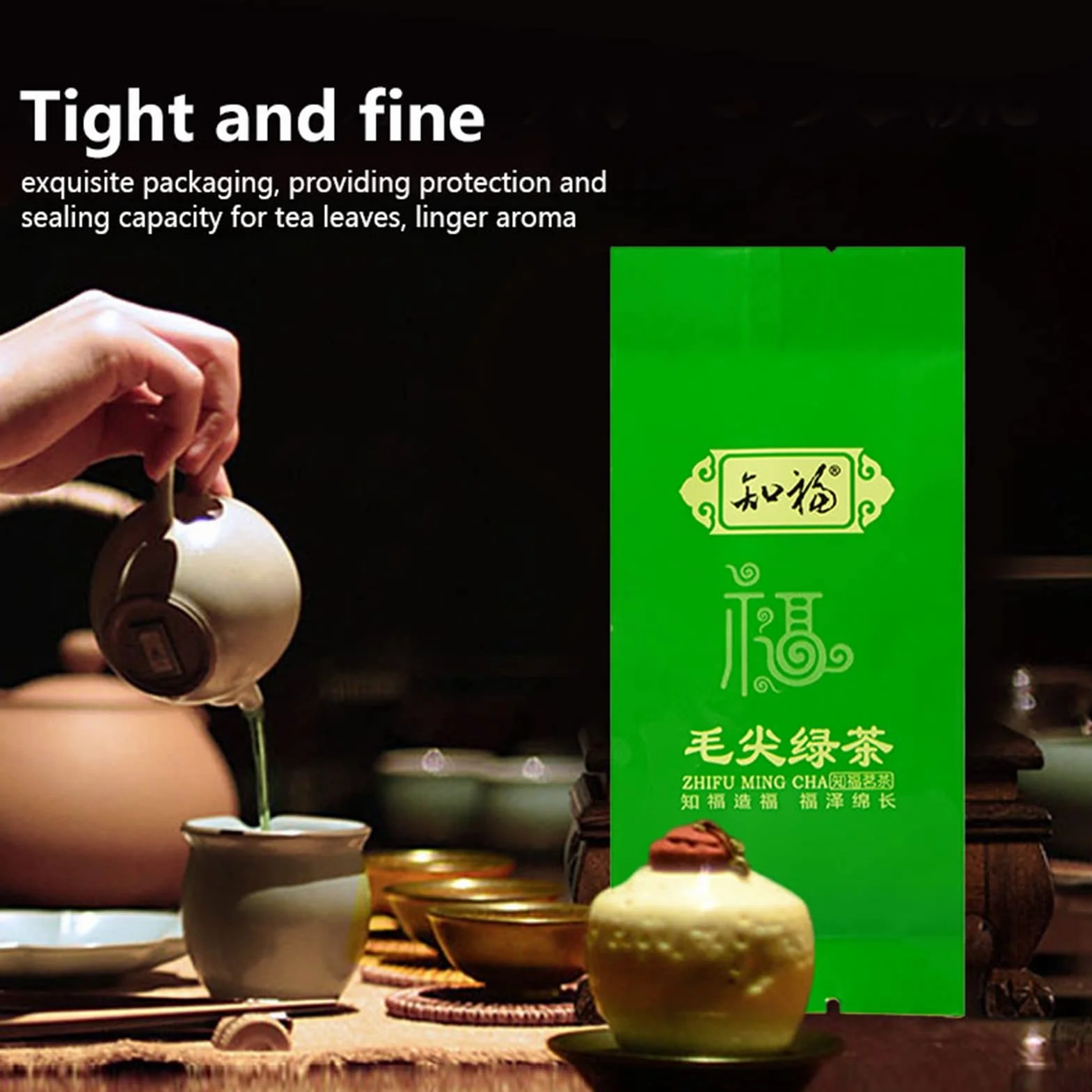 Maojian Green Tea ，150g Premium chińska słynna zielona herbata, nowa herbata Zielona herbata Maojian Spring Tea, naturalnie uprawiana wysokogórska, długi kształt paska, opakowanie 24 szt.