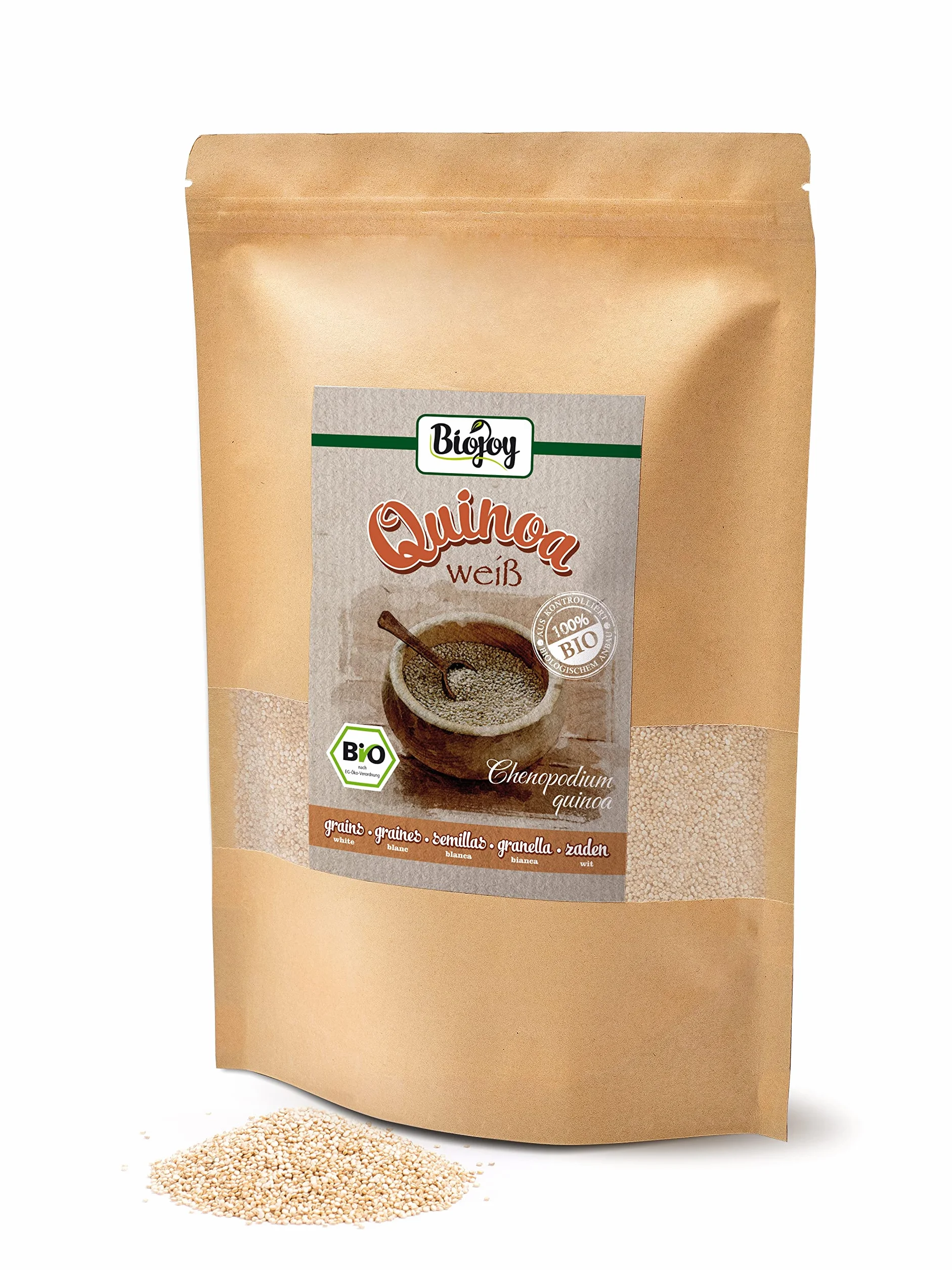 Biojoy BIO quinoa biała (komosa ryżowa), 100% natury jakość (1 kg)