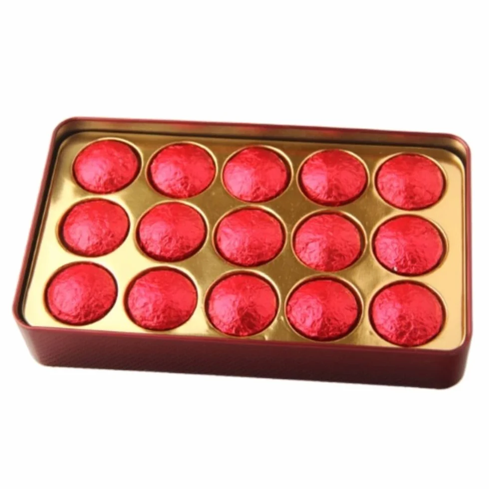 Wykwintne żelazne pudełko Herbata Pu 'er - Herbata różana Yunnan Pu' erh - Herbata Mini Tuo - Herbata czarna 75g (15 sztuk w pudełku)