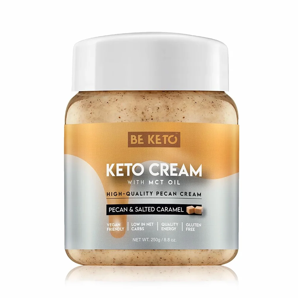 BeKeto Krem Keto Pekan i Solony Karmel z Olejem MCT 250 g