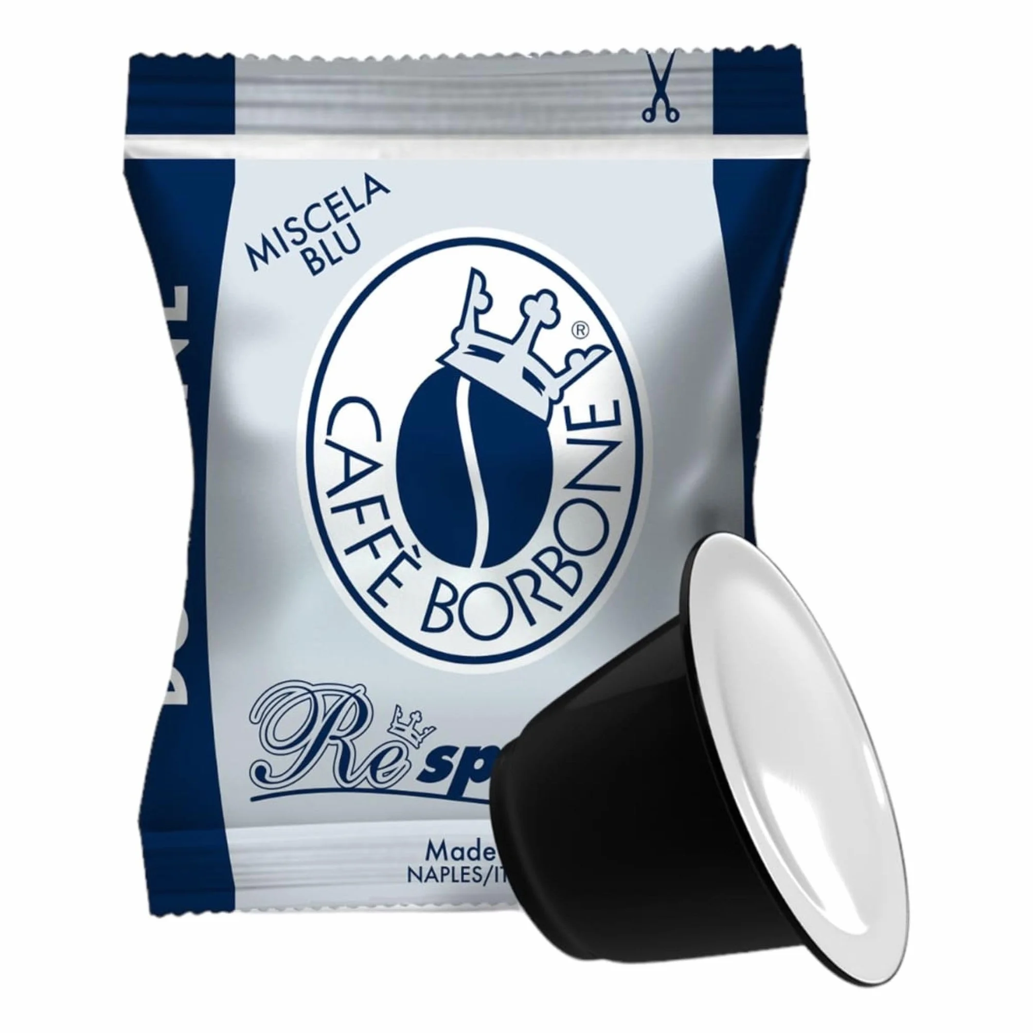 Caffè Borbone Respresso Mieszanka Niebieska 50 Kapsułki Kawy Nespresso