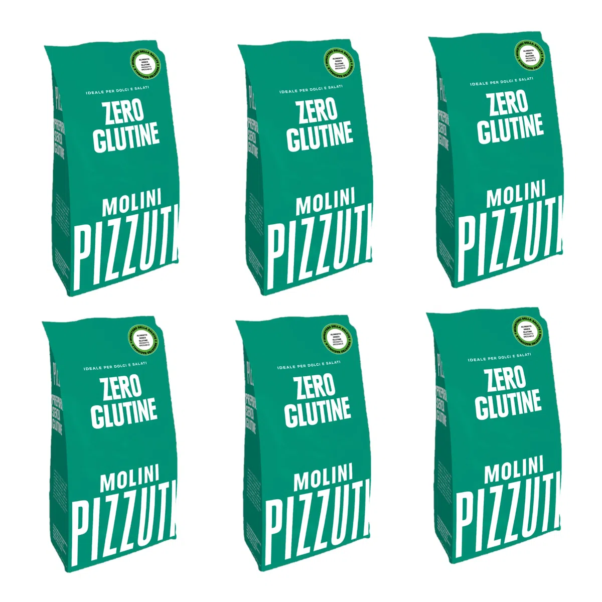 Pizzuti mąka "bezglutenowa do pizzy" 500 g – zestaw 6 sztuk