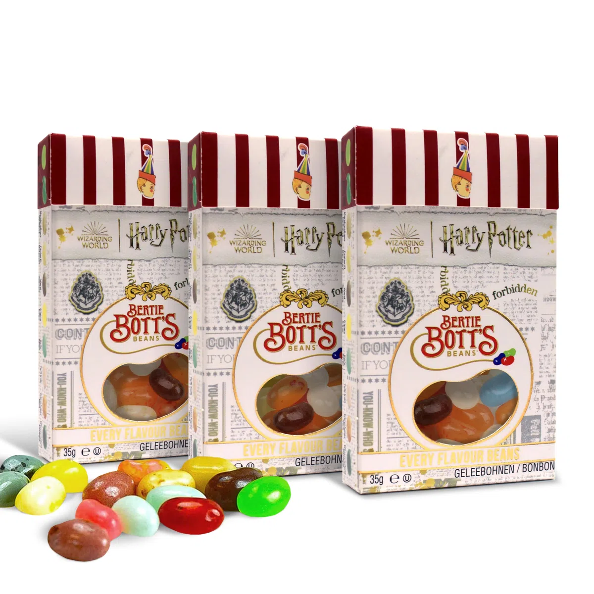 Jelly Belly Jelly Beans Bertie Botts Beans, opakowanie 3 szt. (3 x 35 g)