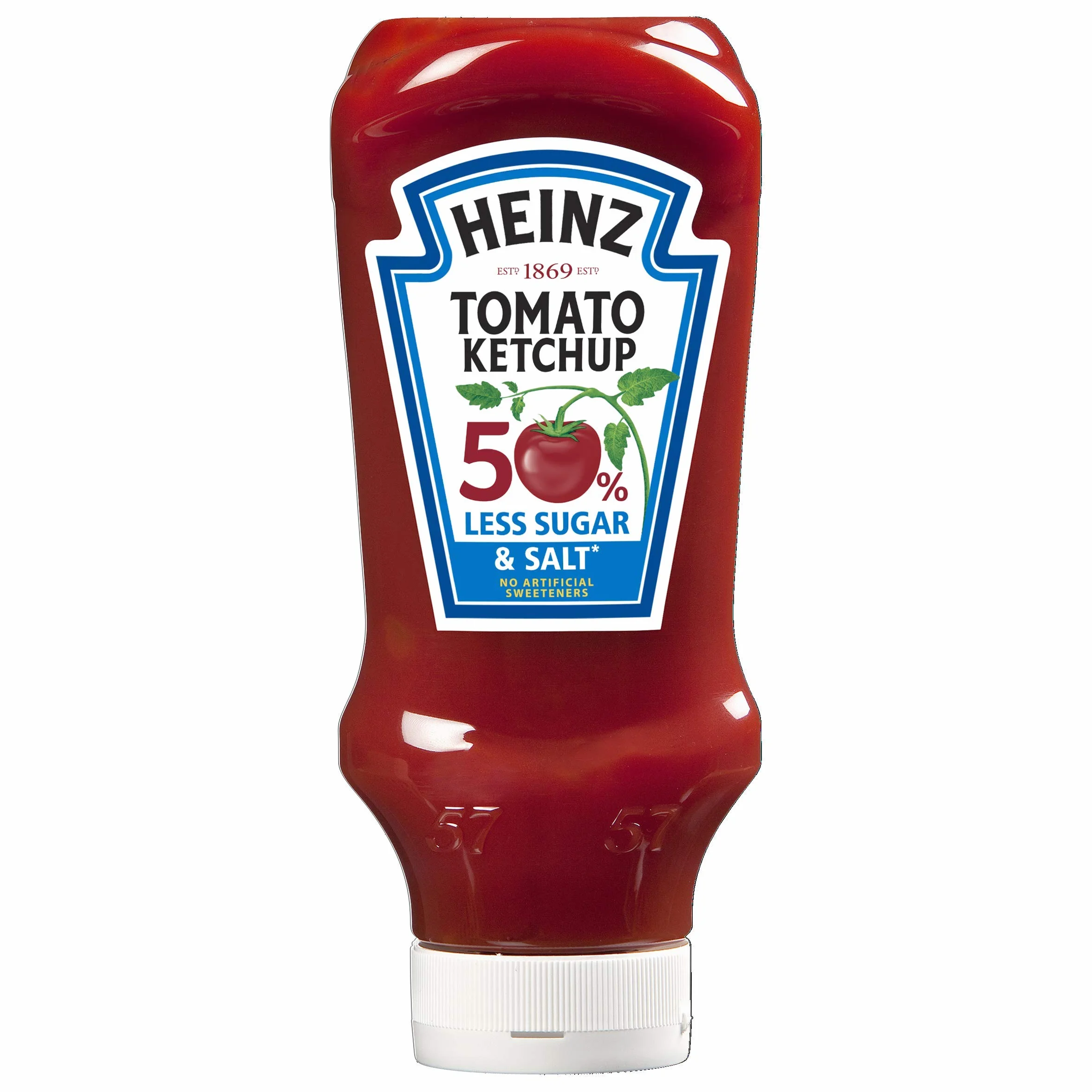 Heinz Ketchup pomidorowy 50% mniej cukru i soli 800 ml