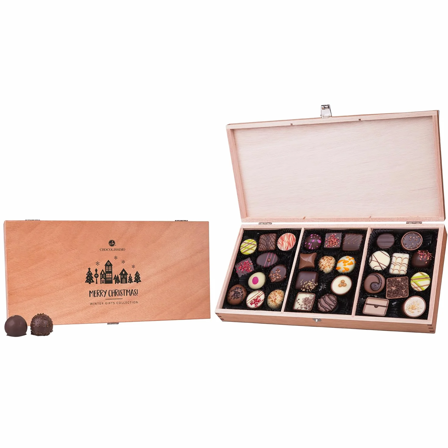 Zestaw pralinek ChocoPrestige 30 sztuk czekolada Boże Narodzenie prezent
