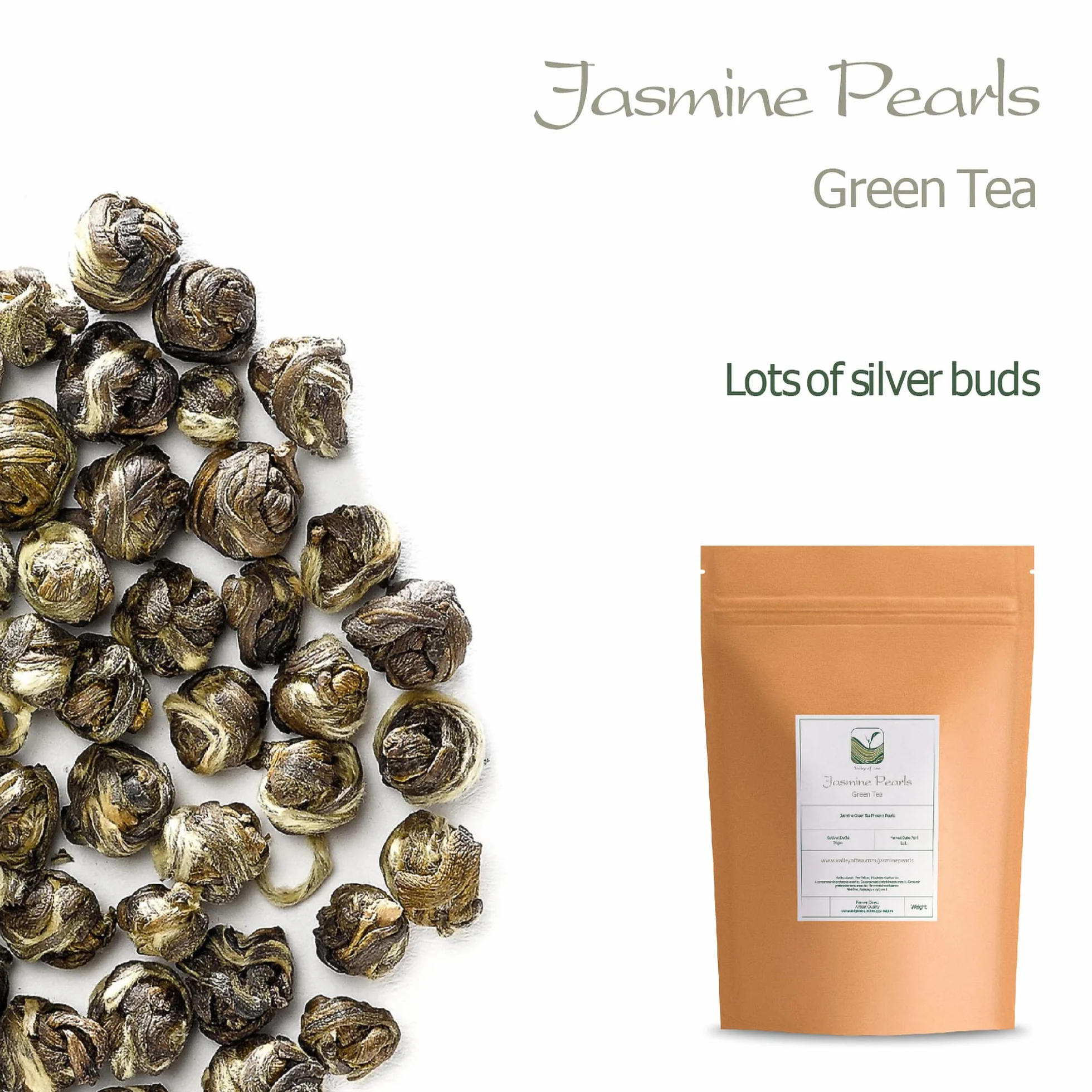 Jasmine Dragon Pearl Tea Phoenix Pearls Green Tea 40g