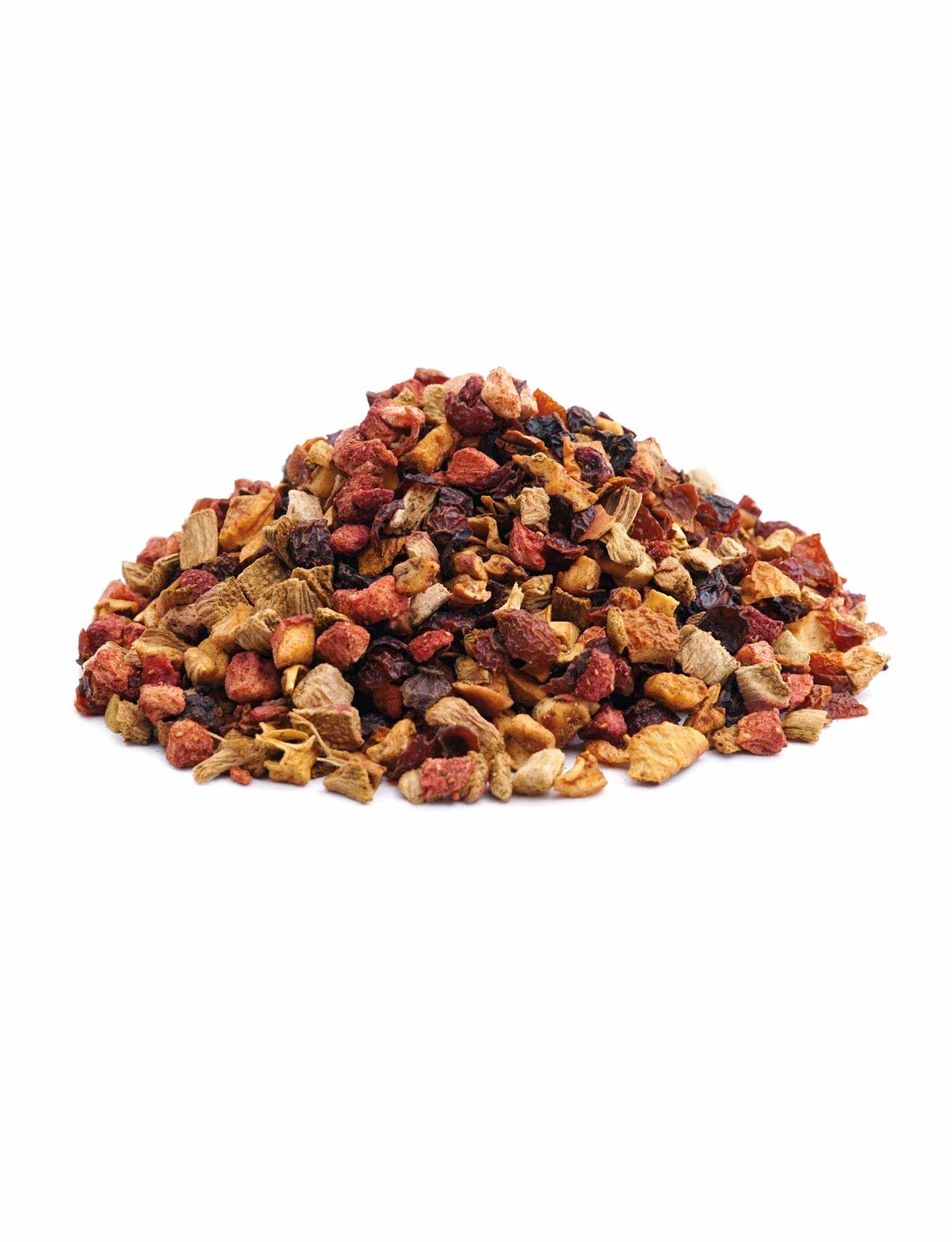 Herbata owocowa luzem, truskawkowo-waniliowa, rabarowe jabłko, dziki różowe, truskawka, herbata rabarowa, 100 g