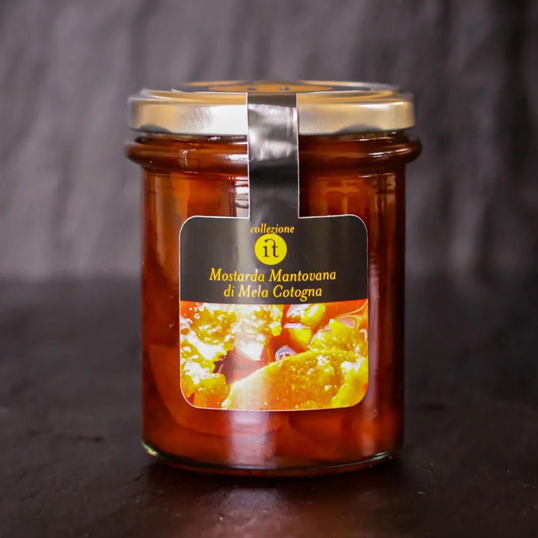 Autentyczna Mostarda di Mele Cotogne, Konserwa Włoska, 220 g