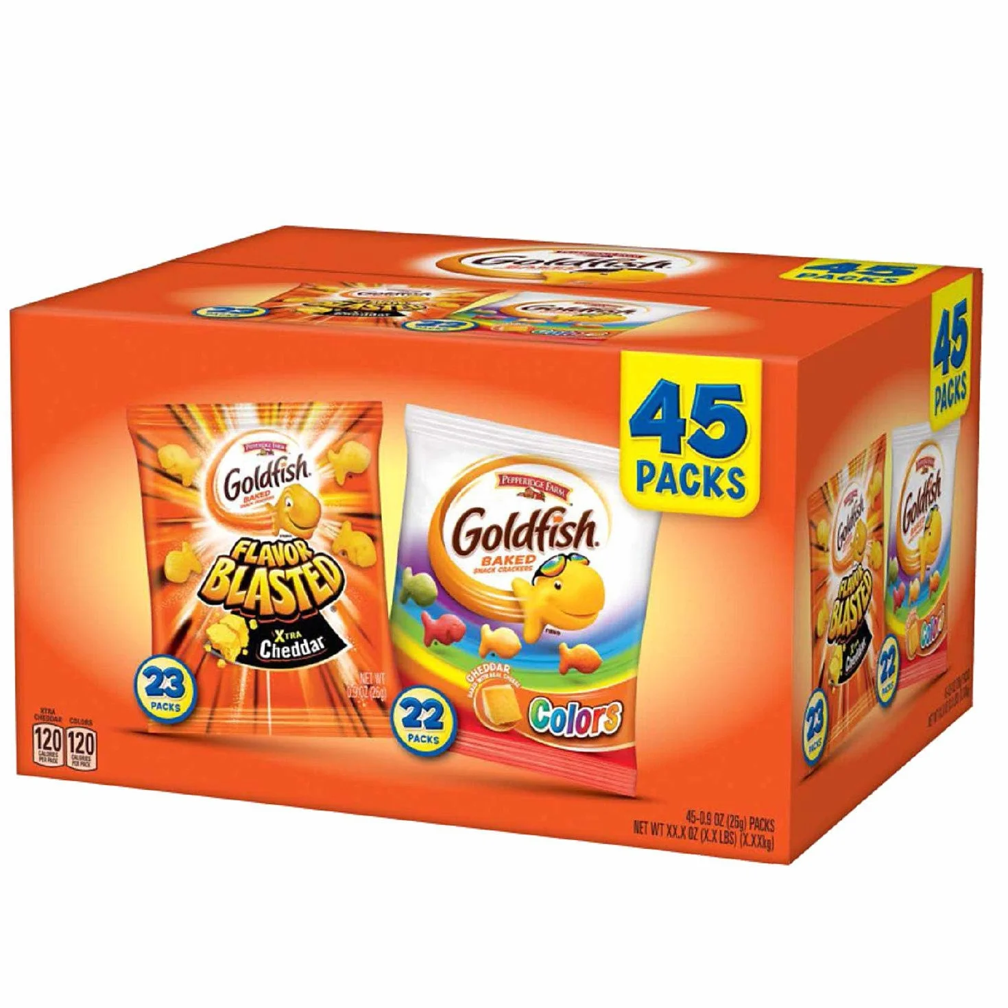 Pepperidge Farm Goldfish Baked Cheddar Snack Crackers Variety Pack 26 g