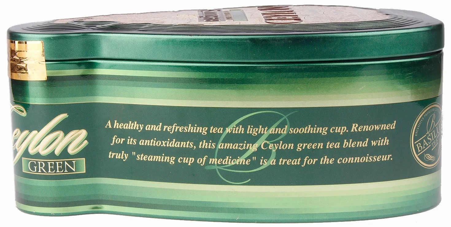 Basilur Tea Wyspa herbaty Zielona Herbata 100 g Puszka