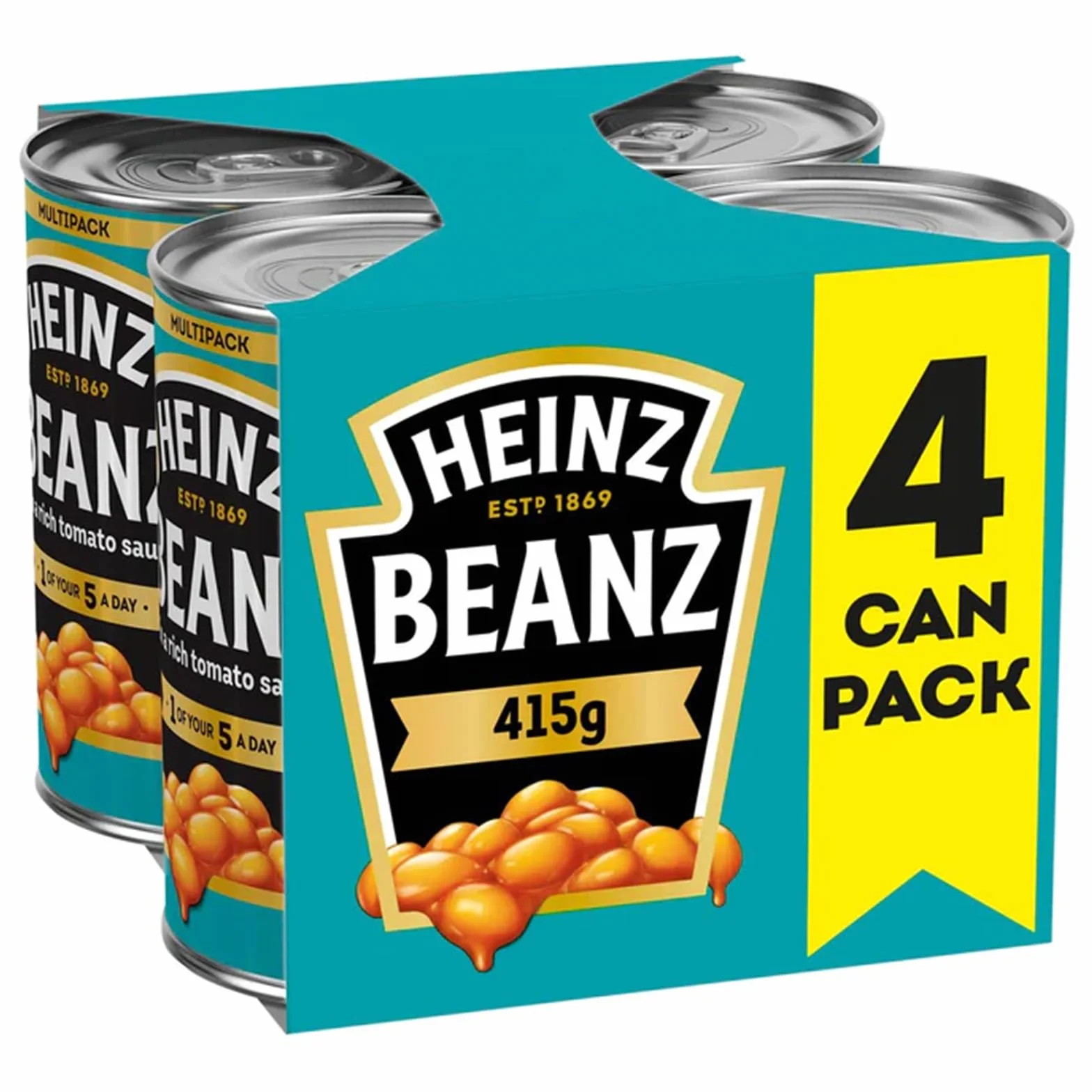 Heinz Baked Beans Pieczona fasolka 415g 4-pak