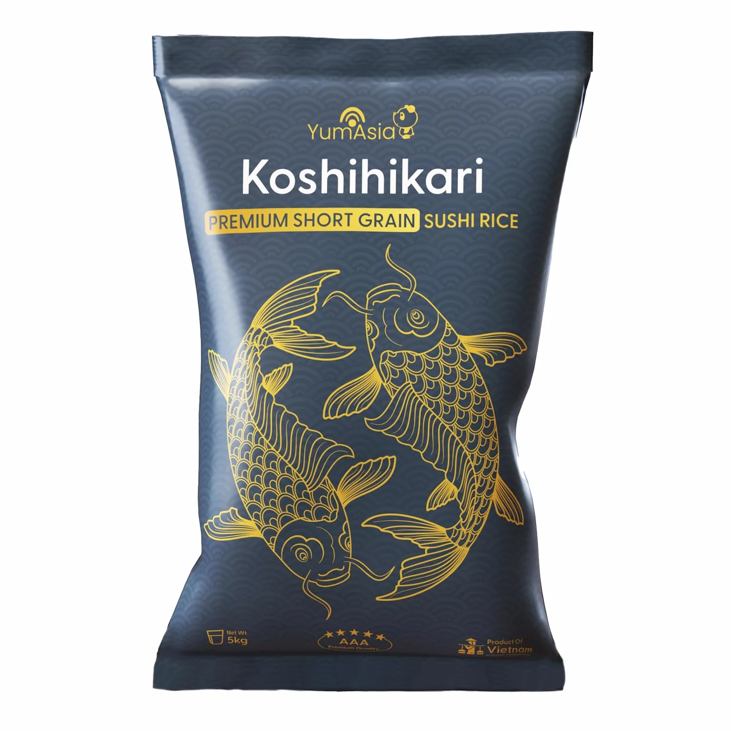 Koshihikari Premium krótkoziarnisty biały ryż do sushi – 5 kg