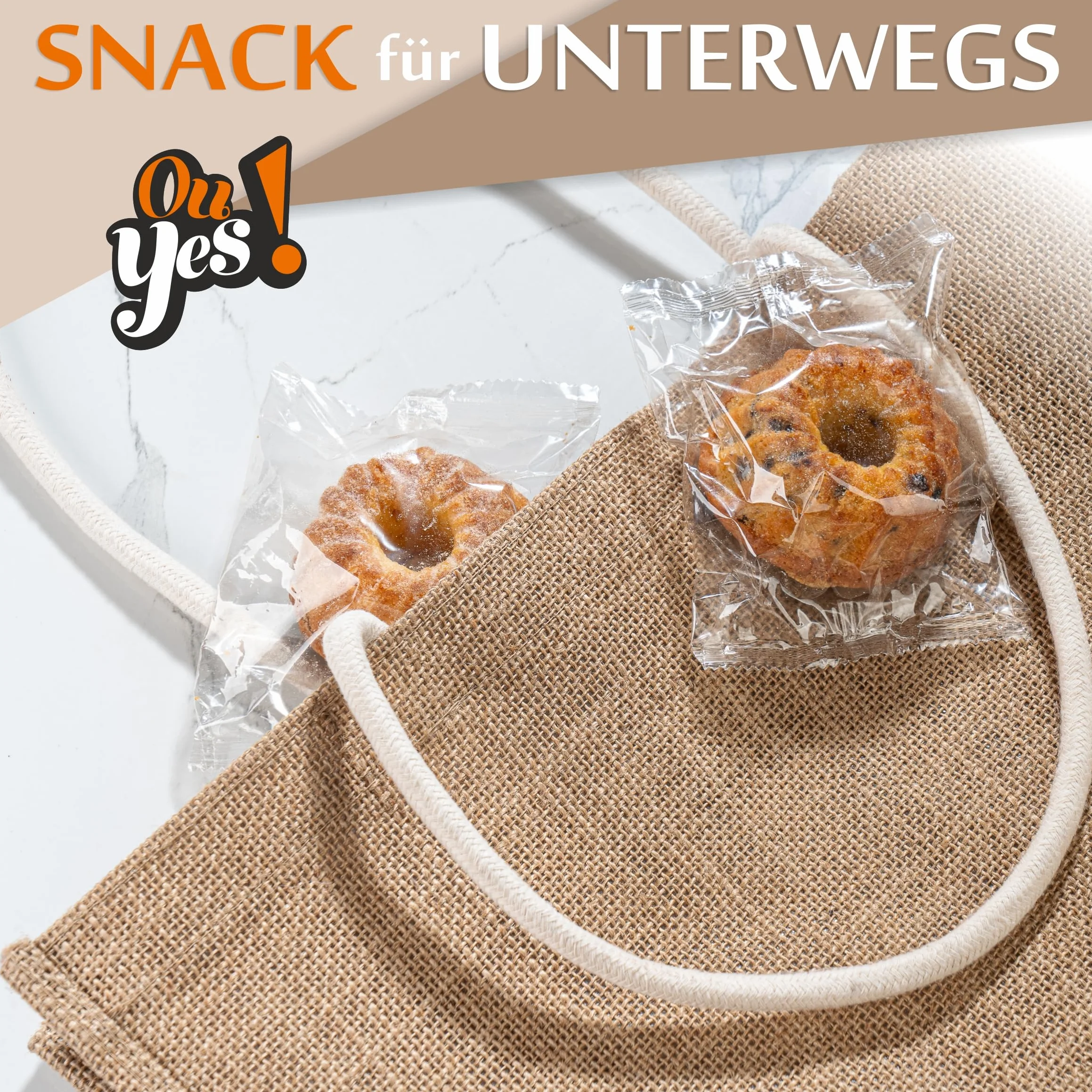 Ou Yes! Muffins 12 szt. 612 g Mix 2 smaki ananas karmel
