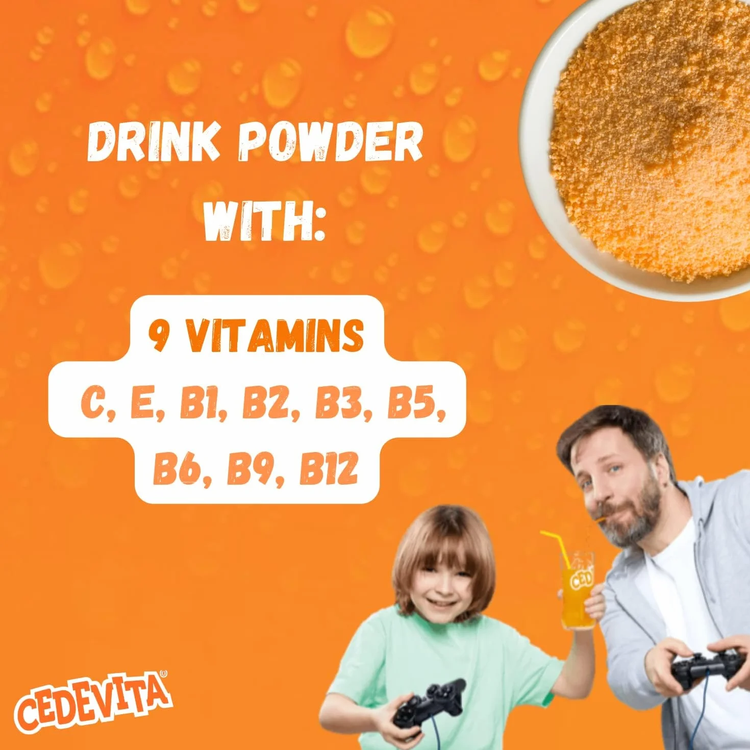 2 x Cedevita Orange Narandza Instant Mix napój witaminowy 455 g, sprawia, że sok bezalkoholowy 12,0 l