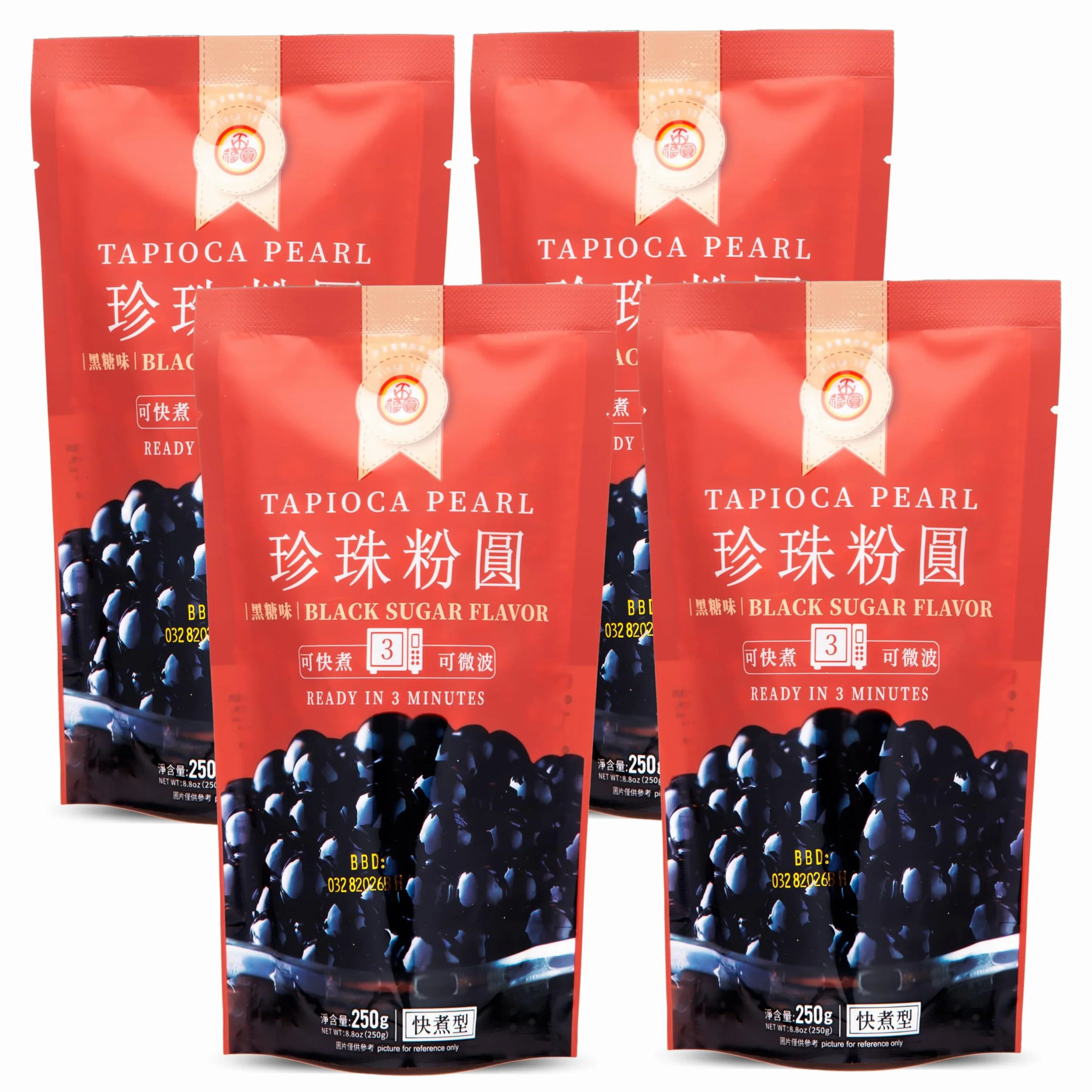WuFuYuan - Tapioca Pearl Black 250 G (4 sztuki)