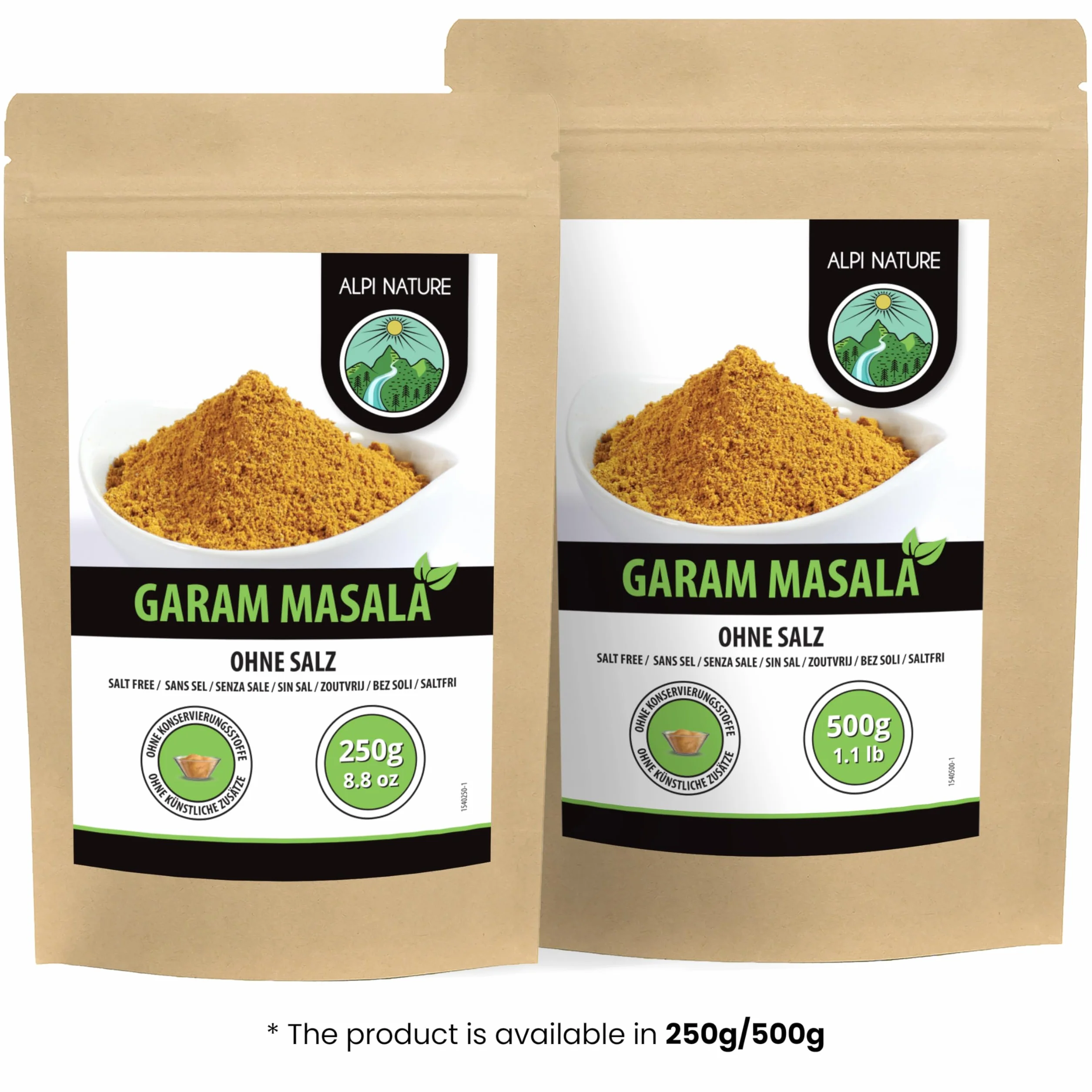 Alpi Nature Proszek Garam Masala 500g, Przyprawa do Chicken Tikka Masala, Przyprawy Indyjskie