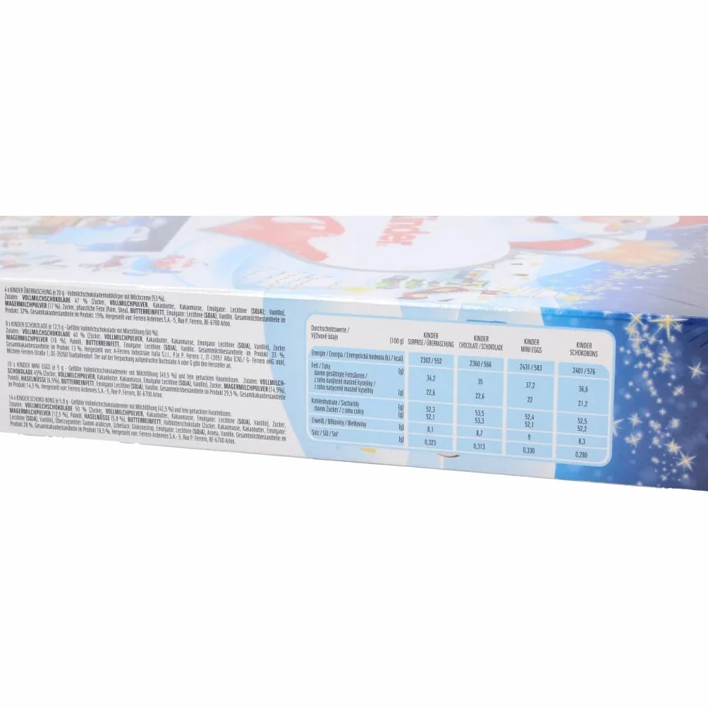 Kinder Kalendarz adwentowy puzzle i różne czekoladki, kalendarz 311g