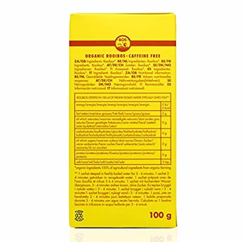 Rooibos BOS 100g 40 filtrów opakowanie cynowe