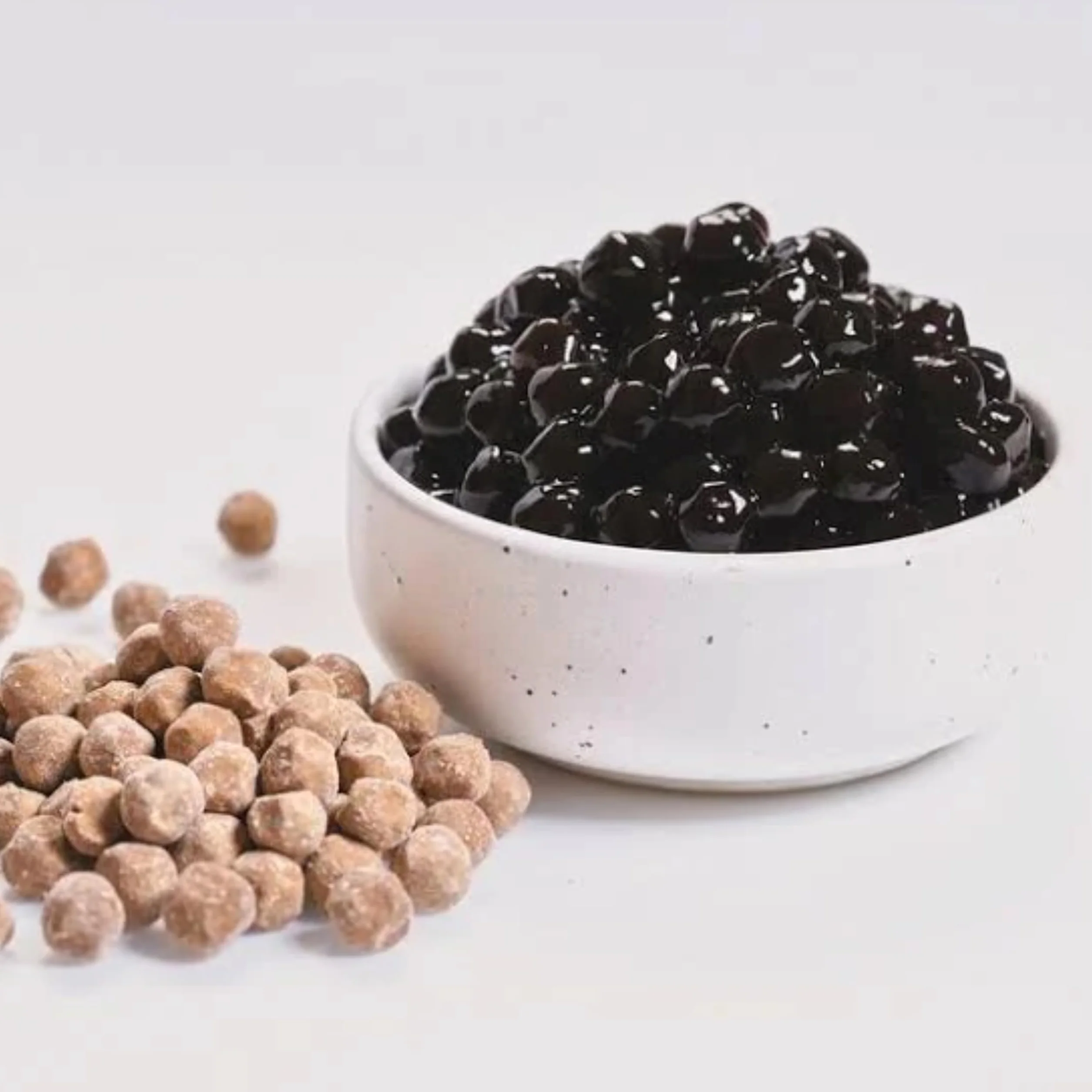 Perełki z tapioki Kajal do herbaty bąbelkowej – 1 kg | Kulki tapioki do herbaty mlecznej Boba | Idealne mlecznej Boba, kawy mrożonej, mrożonej, lodu lodowego i napojów owocowych