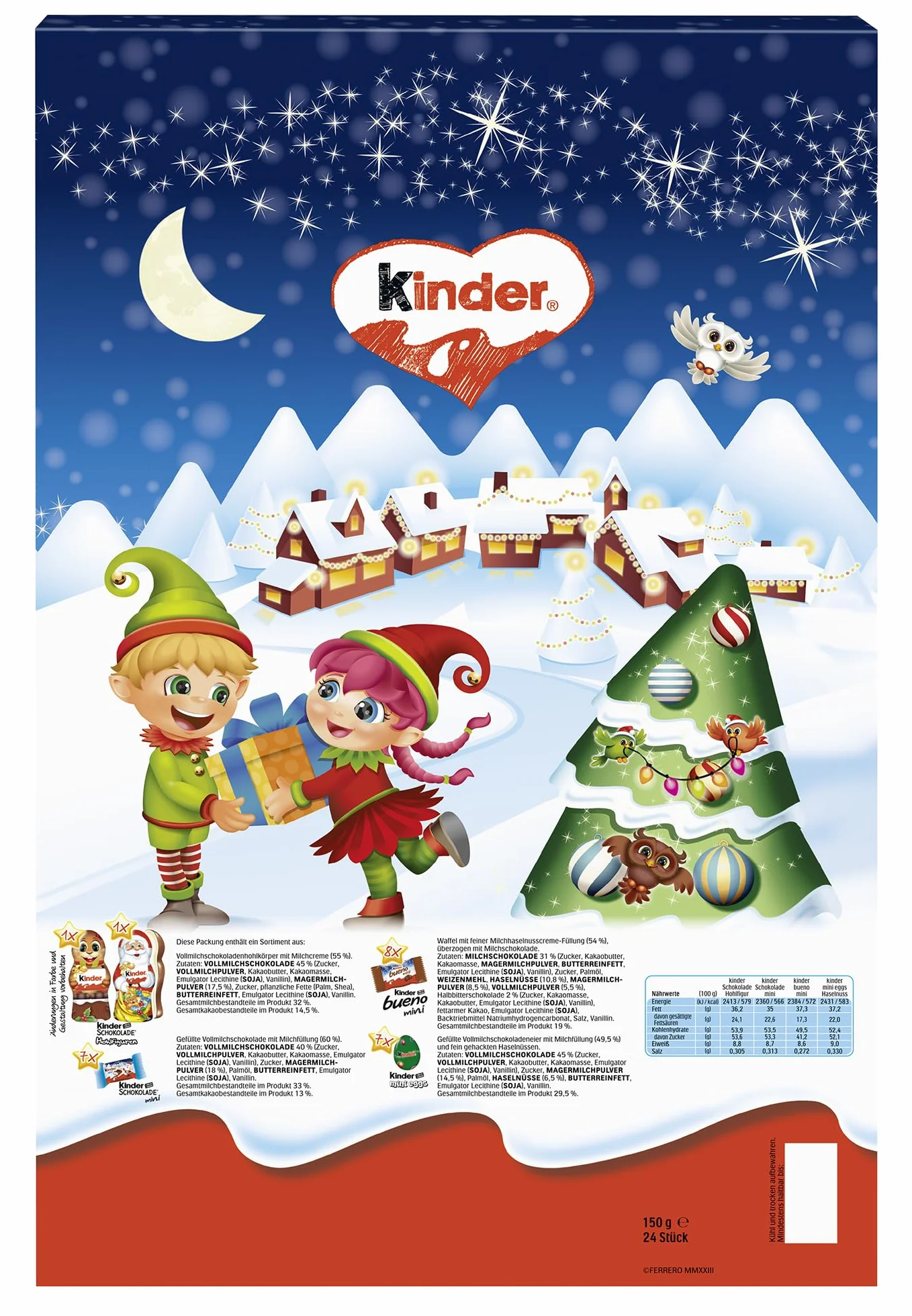 Ferrero Kalendarz adwentowy dla dzieci 150 g